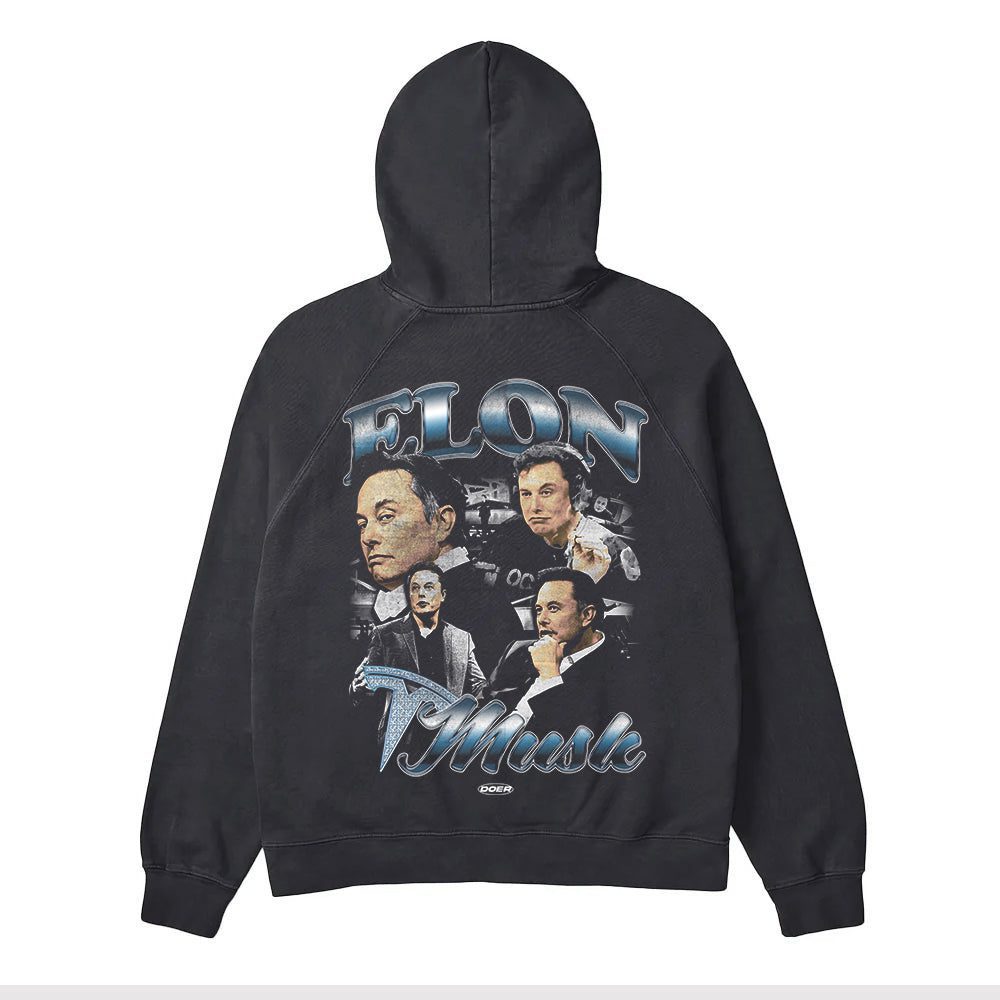 Elon Black Unisex Hoodie