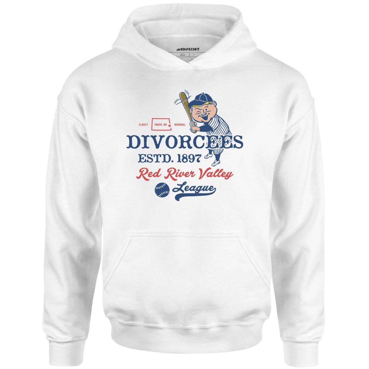 Fargo Divorcees – North Dakota – Vintage Defunct Baseball Teams – Unisex Hoodie