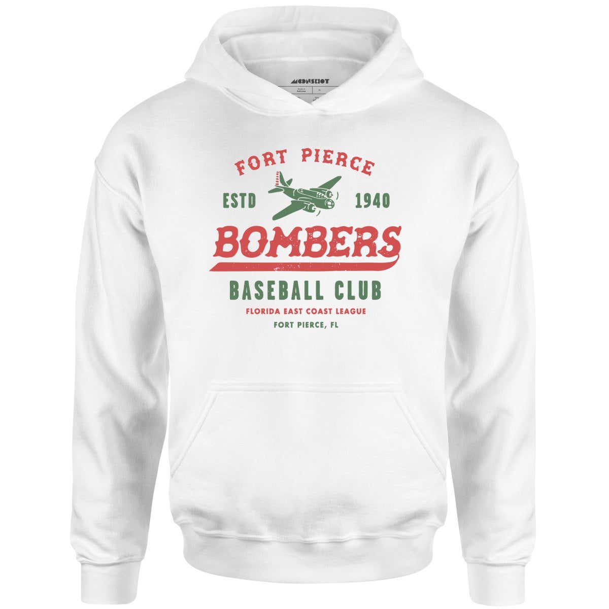 Fort Pierce Bombers – Florida – Vintage Defunct Baseball Teams – Unisex Hoodie