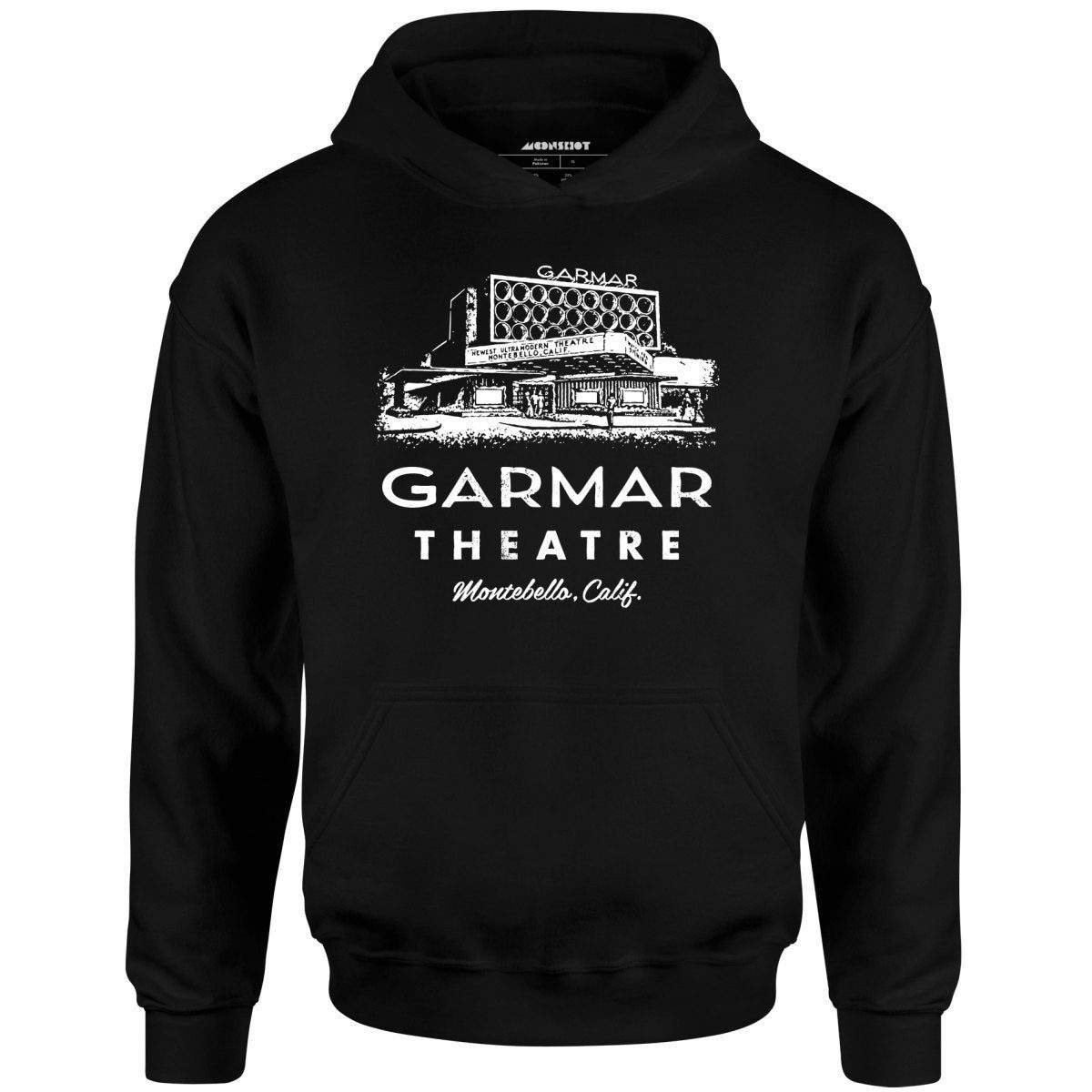 Garmar Theatre – Montebello, Ca – Vintage Theatre – Unisex Hoodie