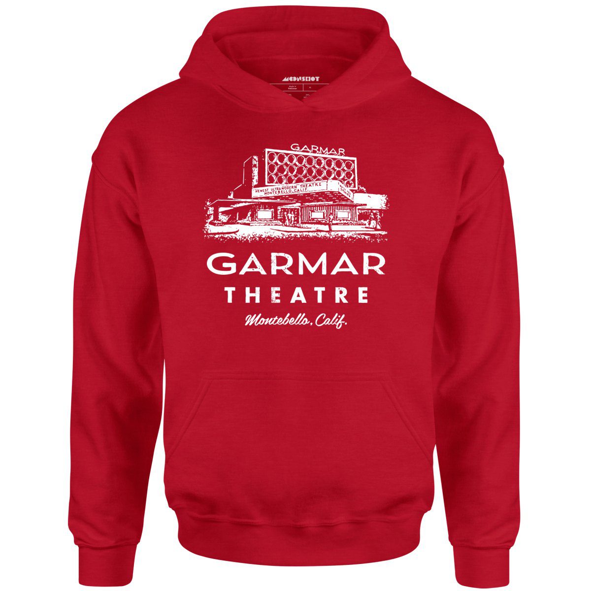 Garmar Theatre – Montebello, Ca – Vintage Theatre – Unisex Hoodie