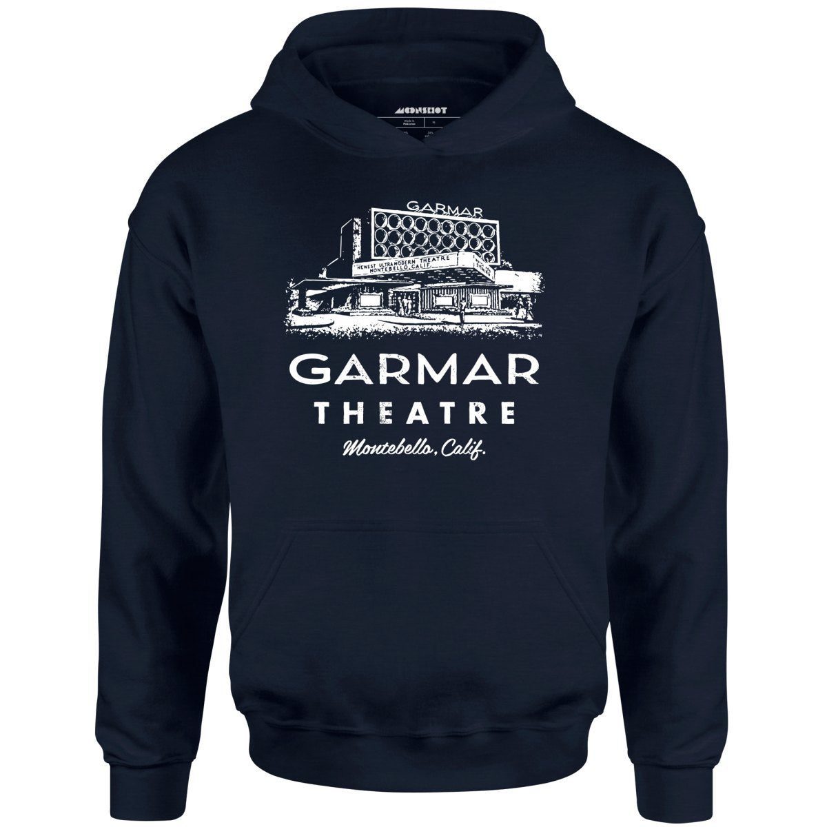 Garmar Theatre – Montebello, Ca – Vintage Theatre – Unisex Hoodie