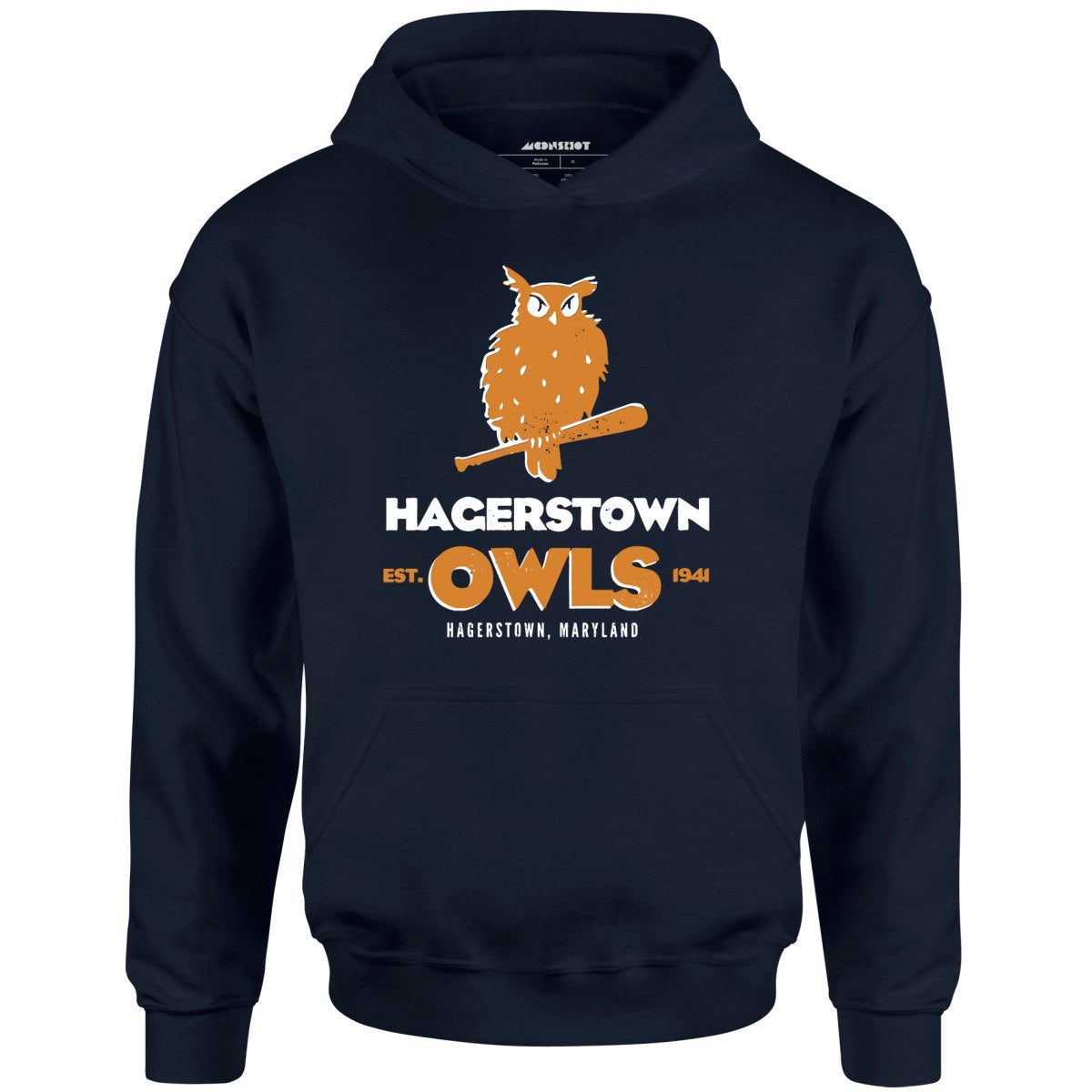 Hagerstown Owls – Maryland – Vintage Defunct Baseball Teams – Unisex Hoodie