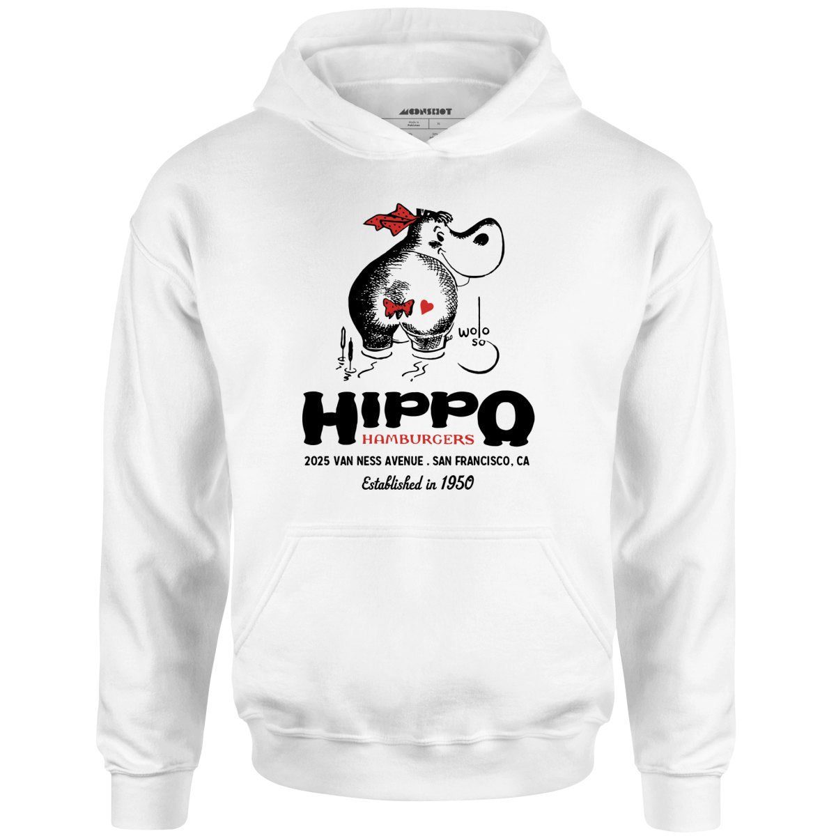 Hippo Hamburgers – San Francisco, Ca – Vintage Restaurant – Unisex Hoodie