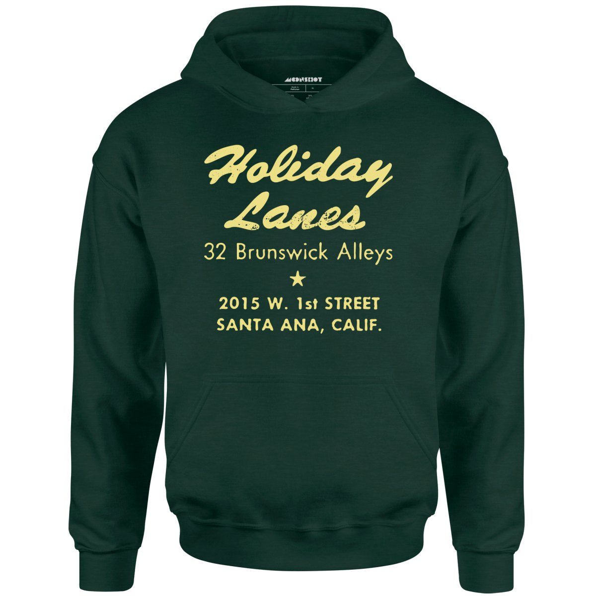 Holiday Lanes – Santa Ana, Ca – Vintage Bowling Alley – Unisex Hoodie