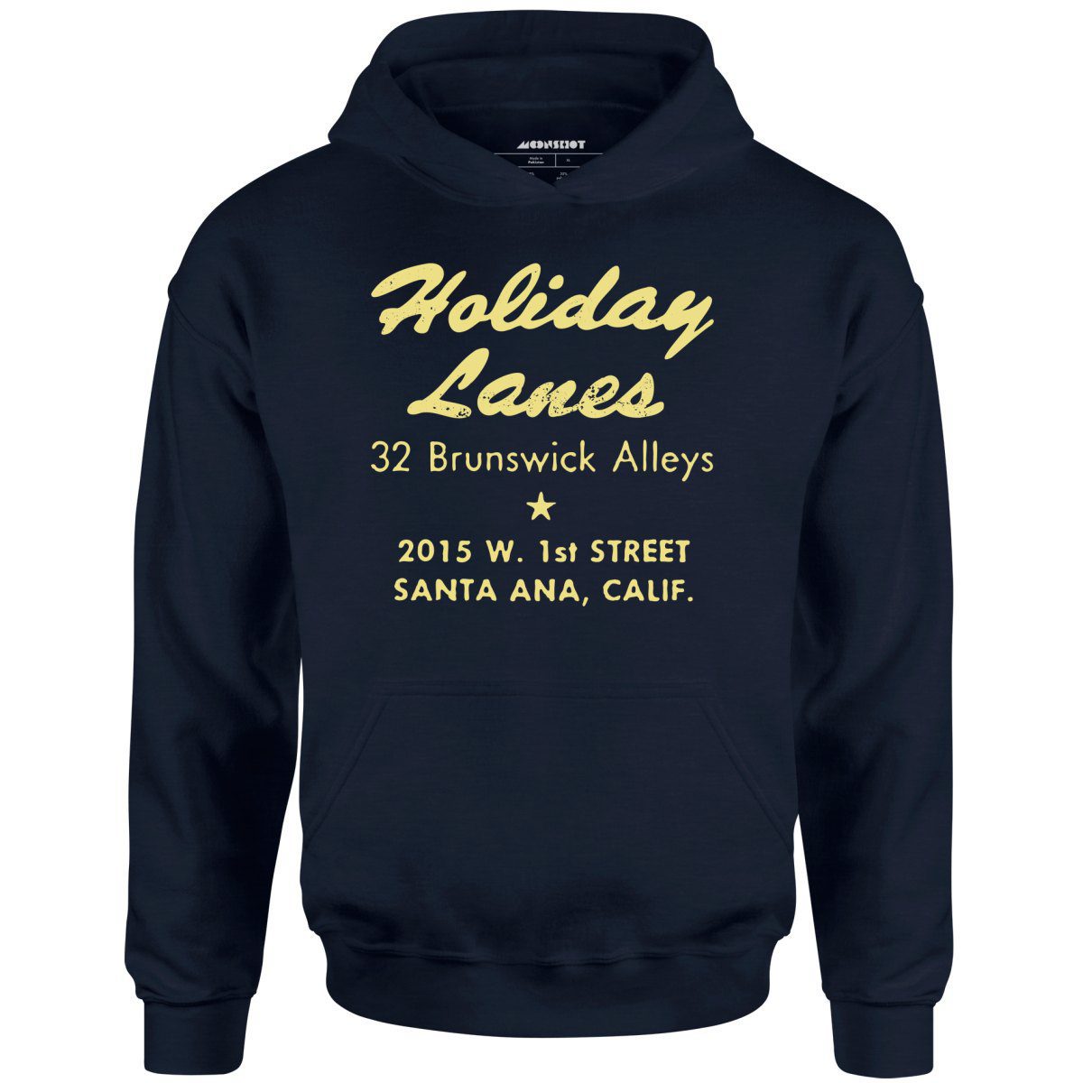 Holiday Lanes – Santa Ana, Ca – Vintage Bowling Alley – Unisex Hoodie