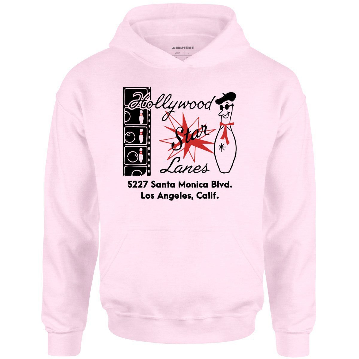 Hollywood Star Lanes – Los Angeles, Ca – Vintage Bowling Alley – Unisex Hoodie