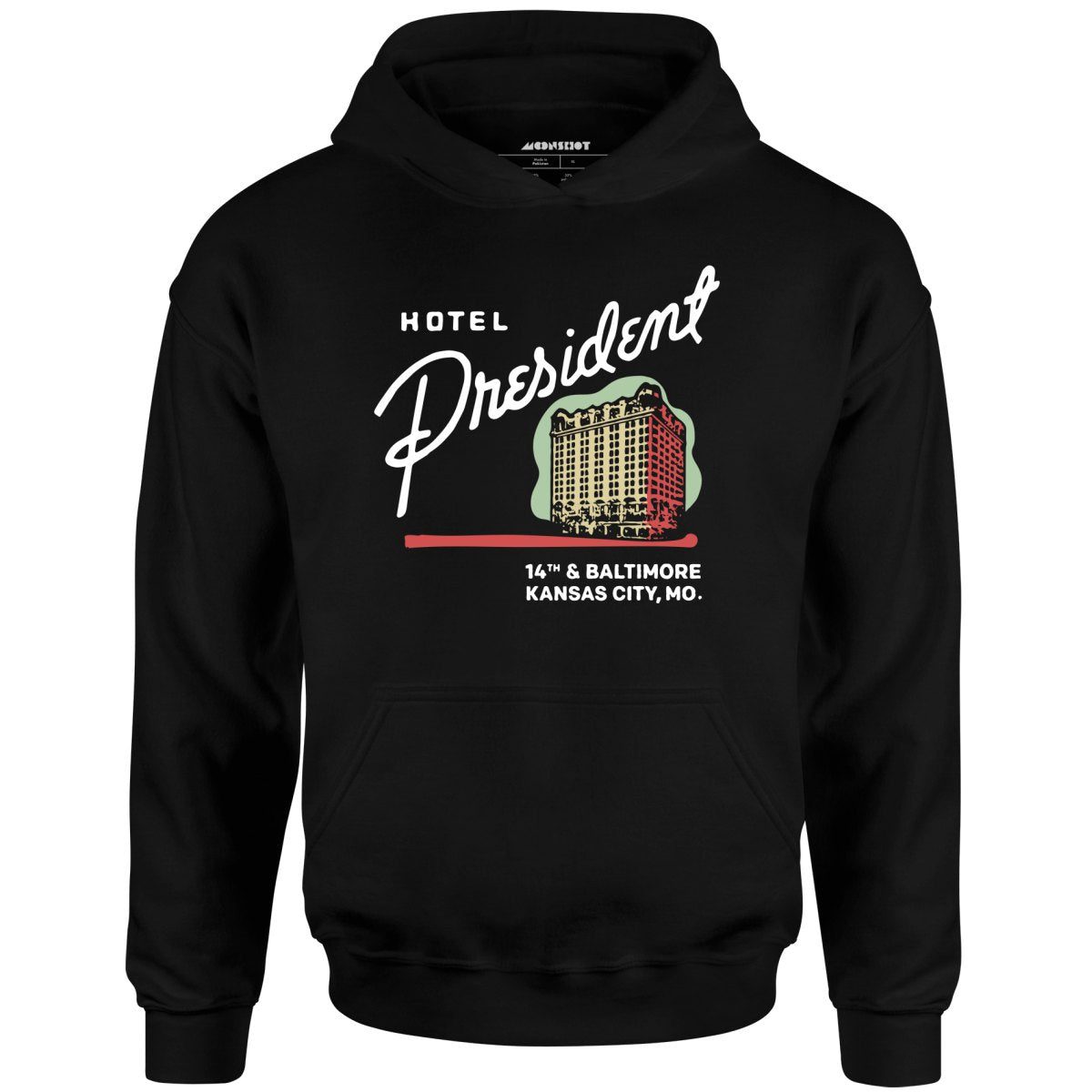 Hotel President – Kansas City, Mo – Vintage Hotel – Unisex Hoodie