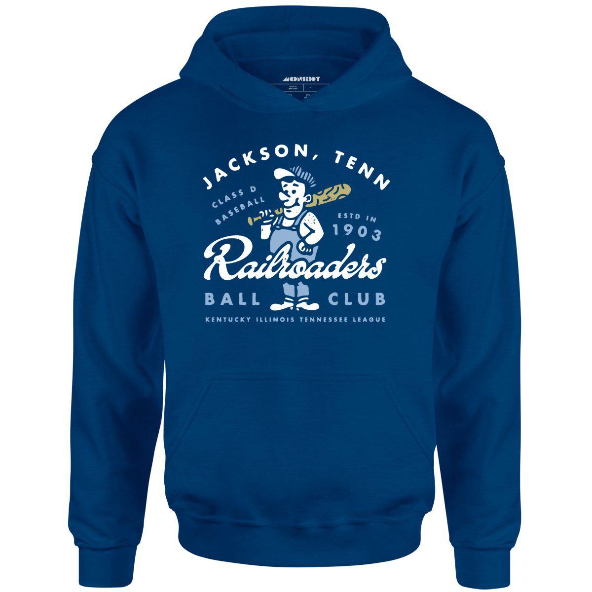 Jackson Railroaders – Tennessee – Vintage Defunct Baseball Teams – Unisex Hoodie