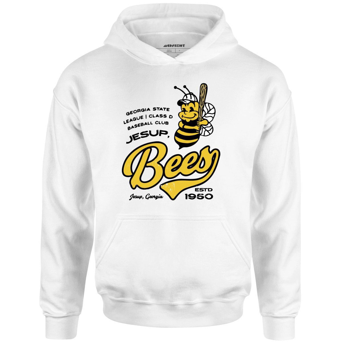 Jesup Bees – Georgia – Vintage Defunct Baseball Teams – Unisex Hoodie