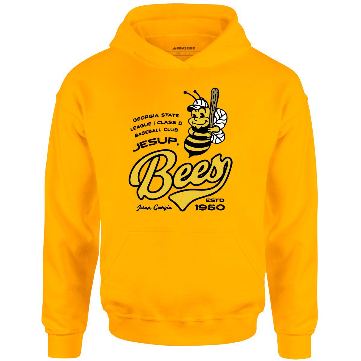 Jesup Bees – Georgia – Vintage Defunct Baseball Teams – Unisex Hoodie