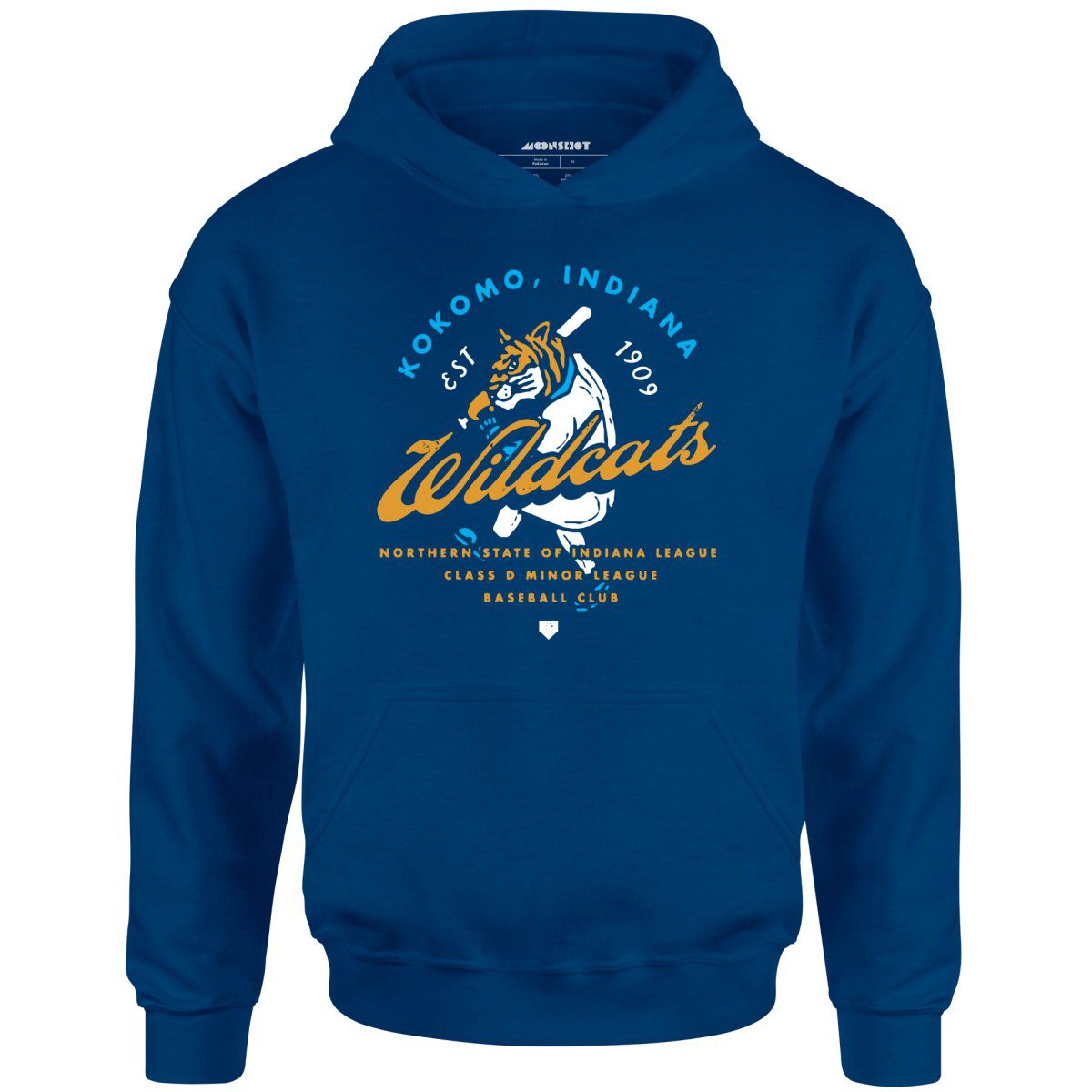 Kokomo Wildcats – Indiana – Vintage Defunct Baseball Teams – Unisex Hoodie