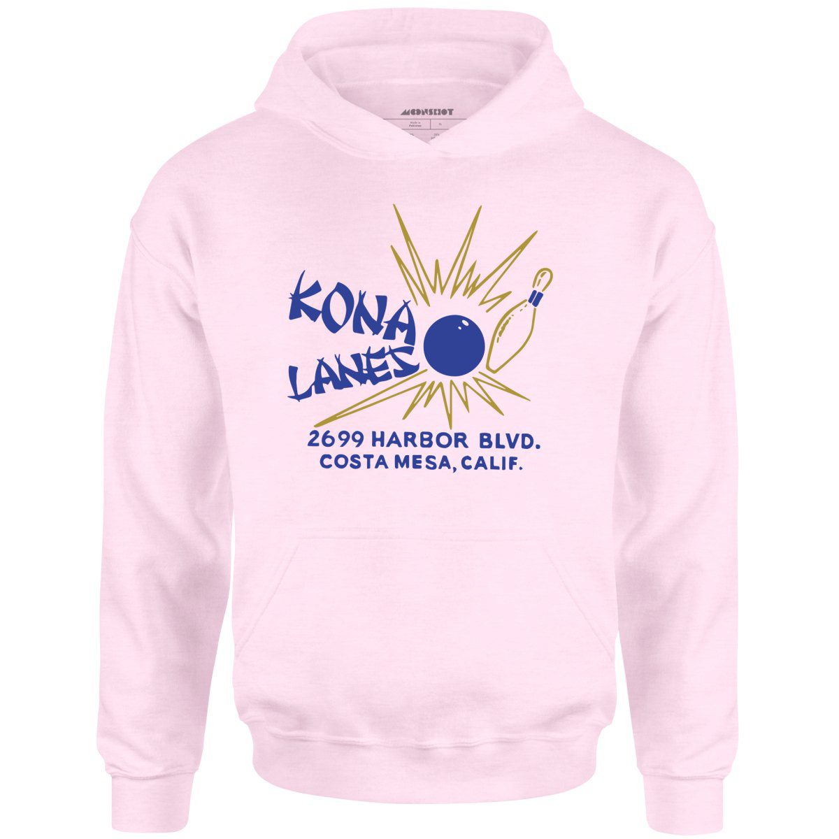 Kona Lanes V2 – Costa Mesa, Ca – Vintage Bowling Alley – Unisex Hoodie