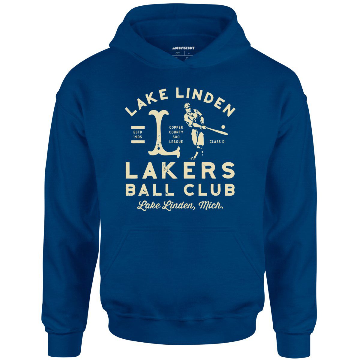 Lake Linden Lakers – Michigan – Vintage Defunct Baseball Teams – Unisex Hoodie