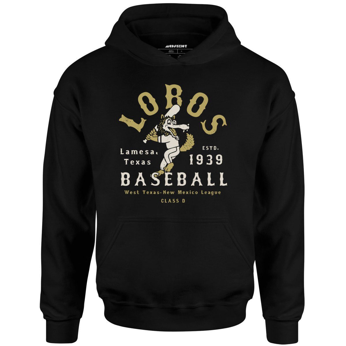 Lamesa Lobos – Texas – Vintage Defunct Baseball Teams – Unisex Hoodie