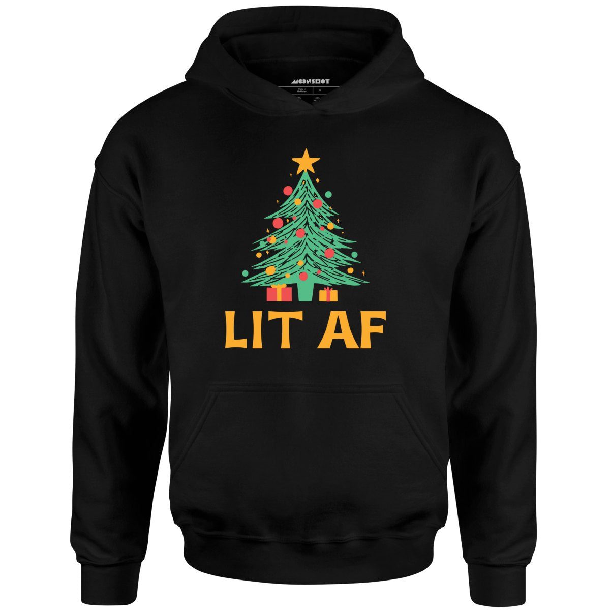 Lit Af Christmas – Unisex Hoodie