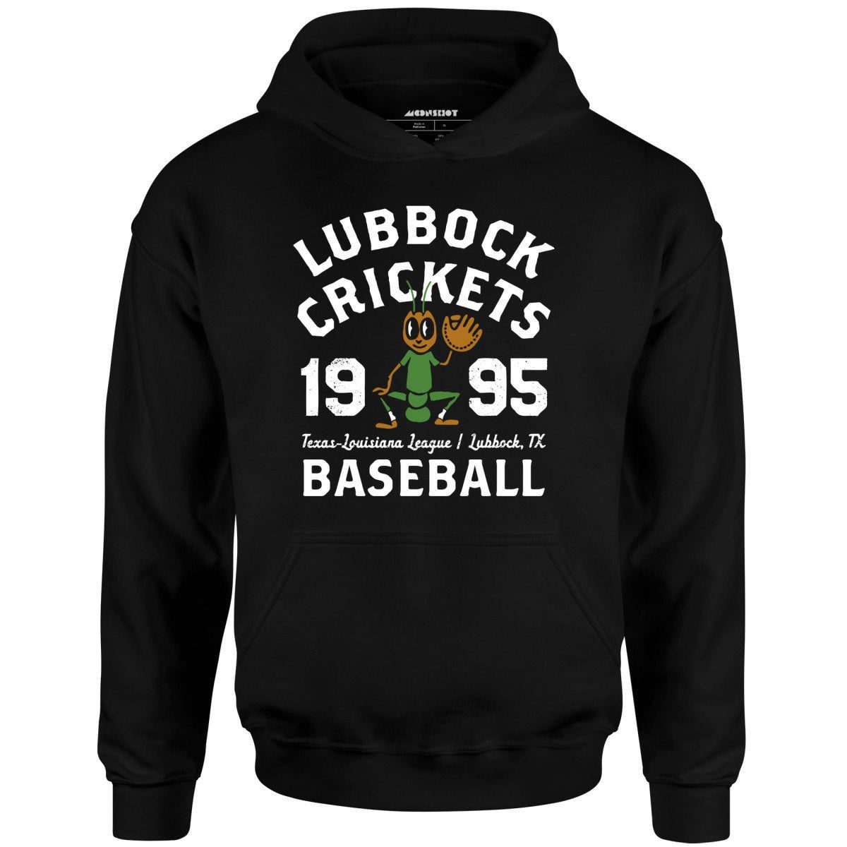 Lubbock Crickets – Texas – Vintage Defunct Baseball Teams – Unisex Hoodie