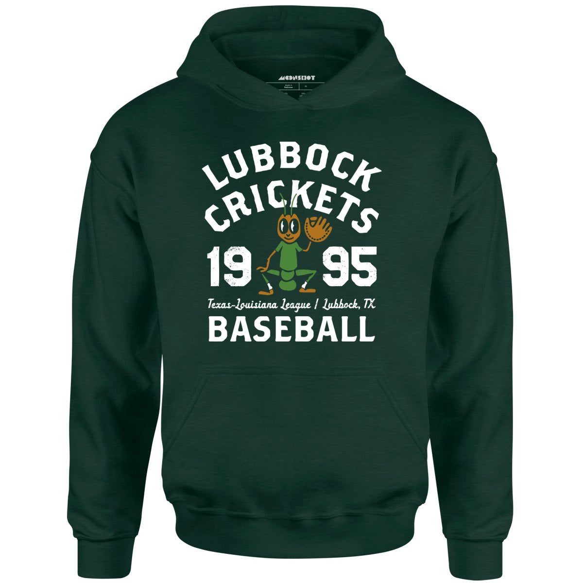 Lubbock Crickets – Texas – Vintage Defunct Baseball Teams – Unisex Hoodie