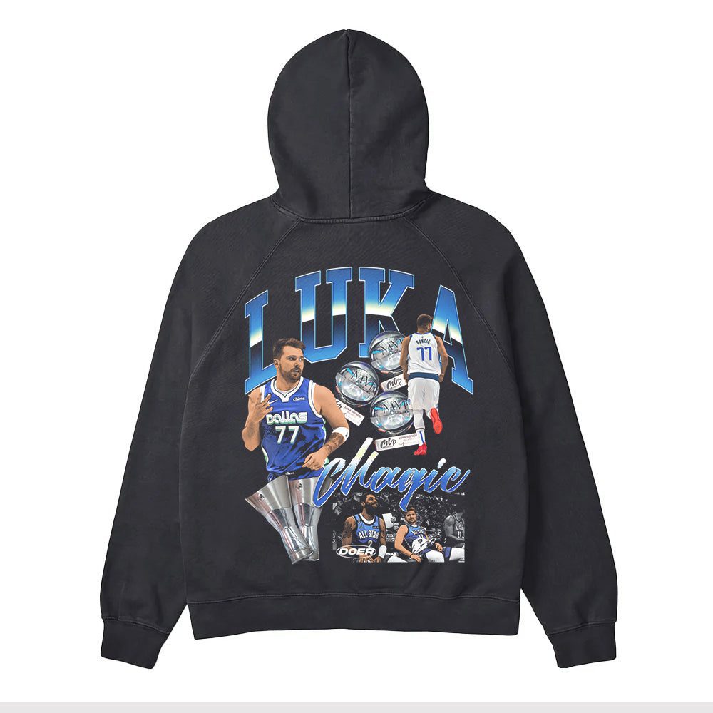 Luka Black Unisex Hoodie