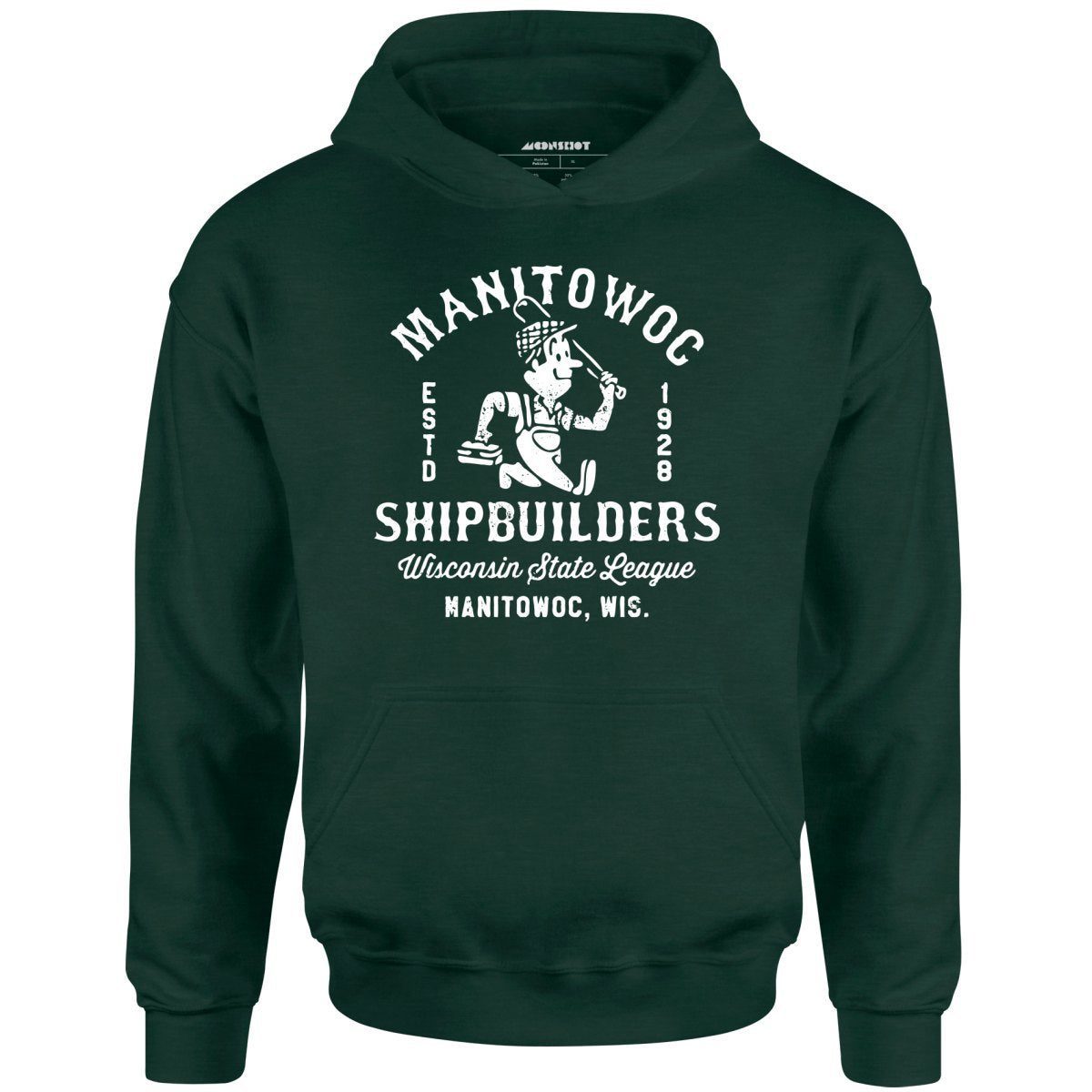 Manitowoc Shipbuilders – Wisconsin – Vintage Defunct Baseball Teams – Unisex Hoodie