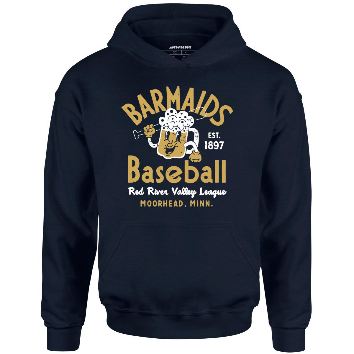 Moorhead Barmaids – Minnesota – Vintage Defunct Baseball Teams – Unisex Hoodie