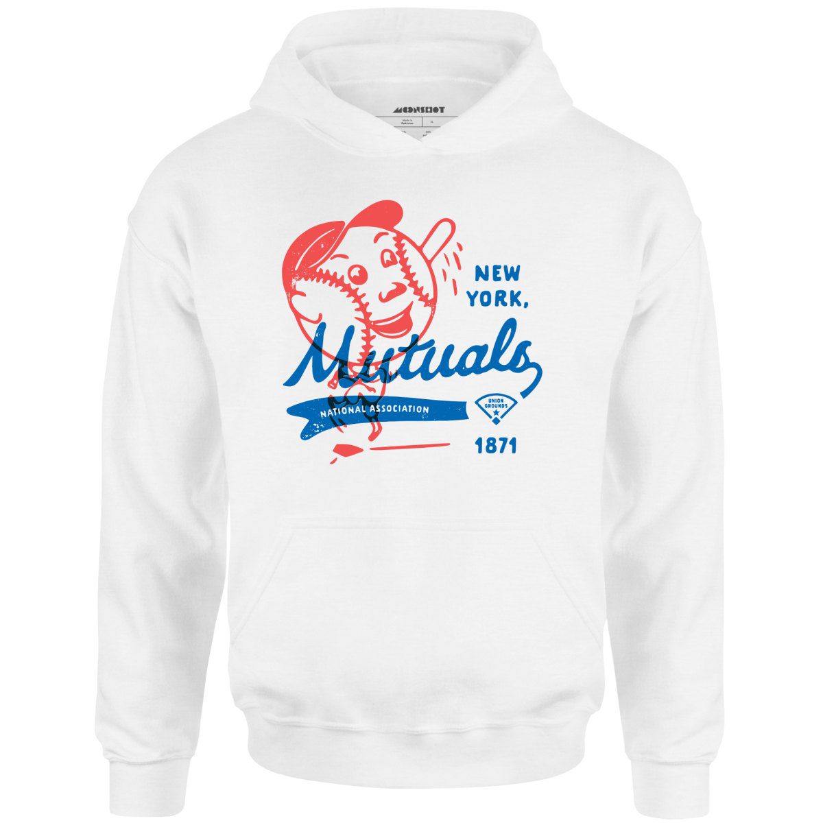 New York Mutuals – Vintage Defunct Baseball Teams – Unisex Hoodie