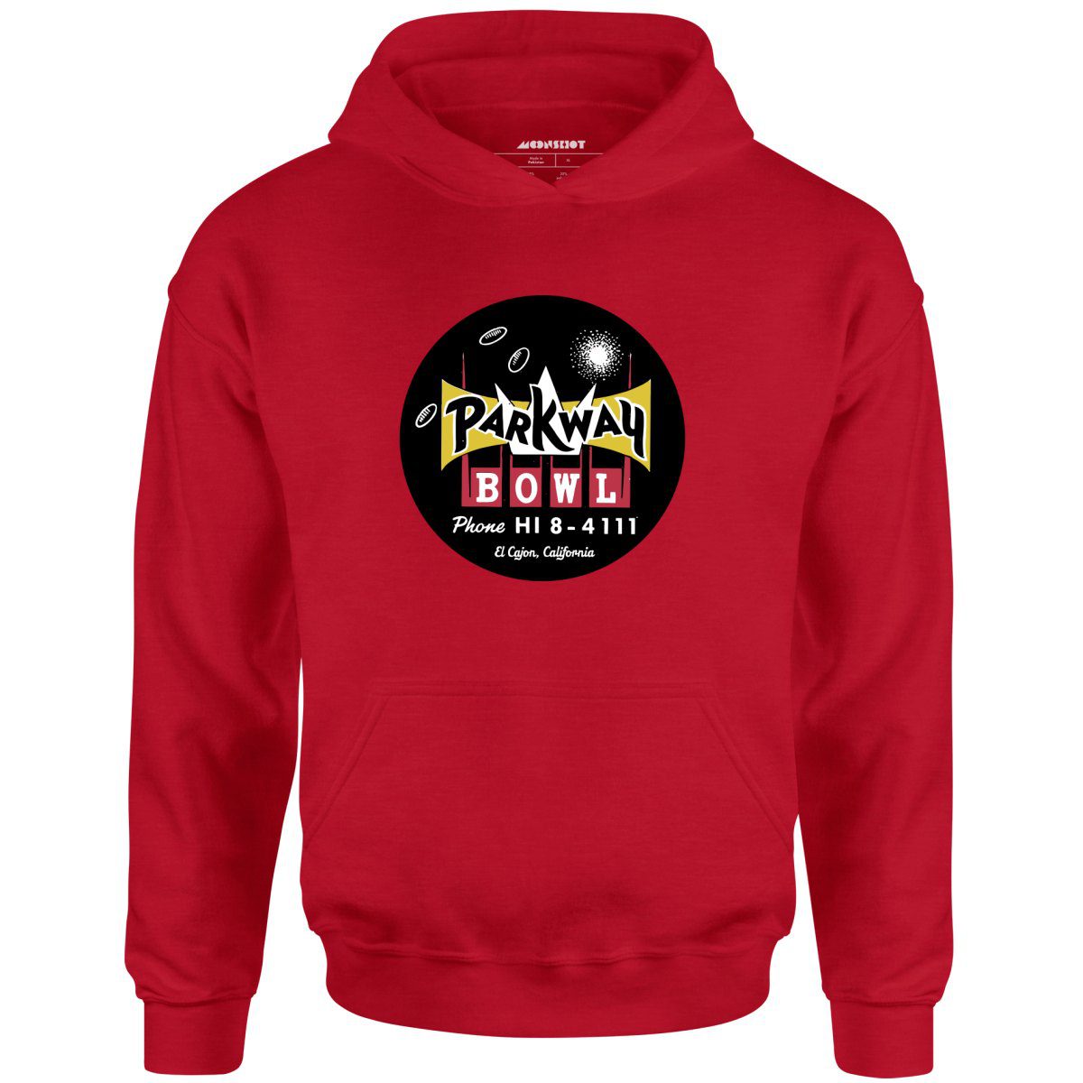 Parkway Bowl – El Cajon, Ca – Vintage Bowling Alley – Unisex Hoodie