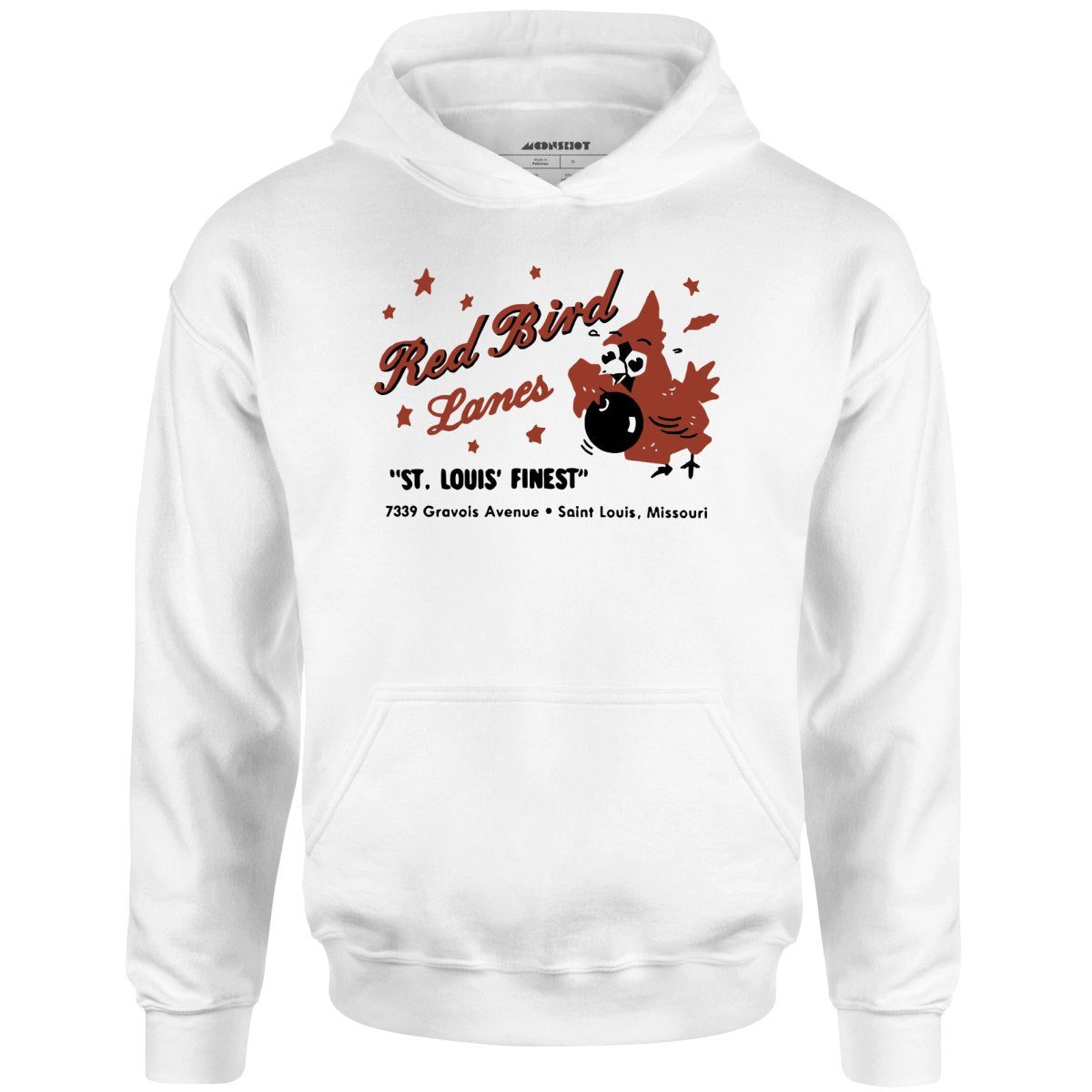 Red Bird Lanes V1 – St. Louis, Mo – Vintage Bowling Alley – Unisex Hoodie