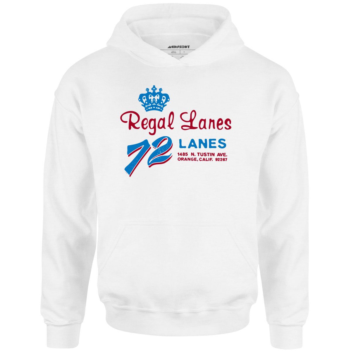 Regal Lanes – Orange, Ca – Vintage Bowling Alley – Unisex Hoodie