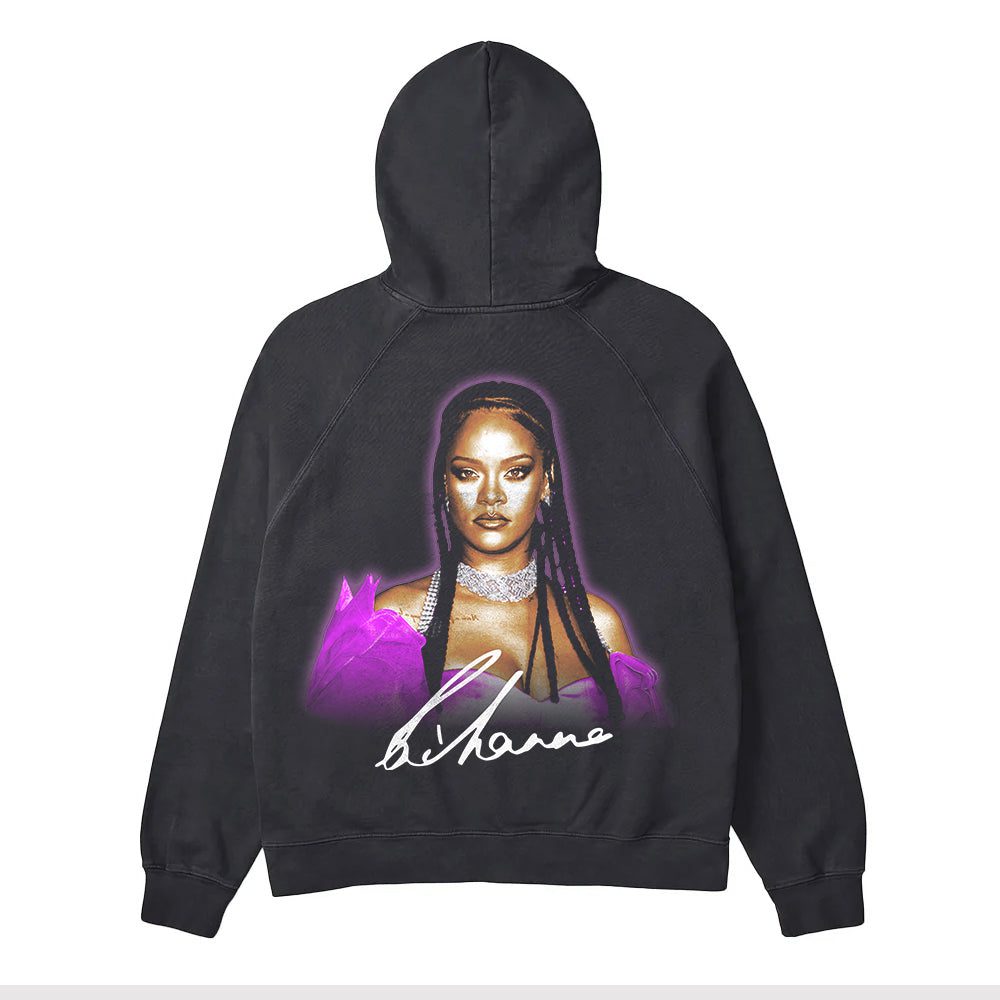 Riri Black Unisex Hoodie