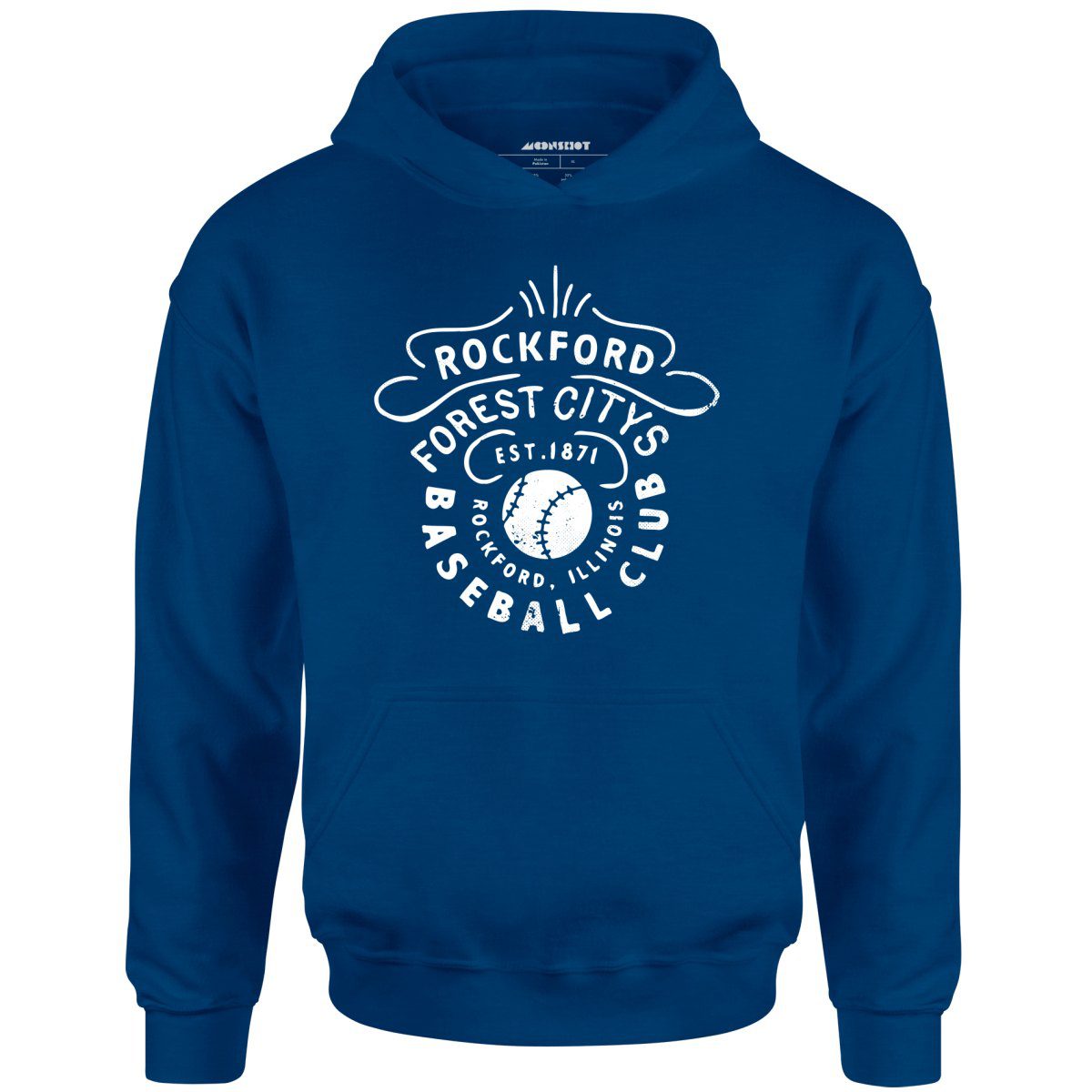 Rockford Forest Citys – Illinois – Vintage Defunct Baseball Teams – Unisex Hoodie