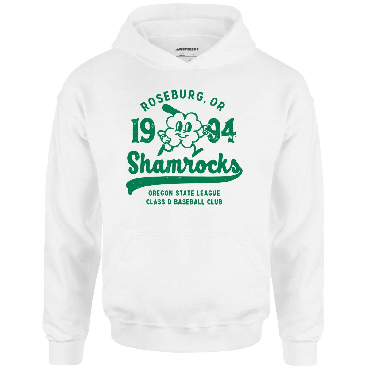 Roseburg Shamrocks – Oregon – Vintage Defunct Baseball Teams – Unisex Hoodie