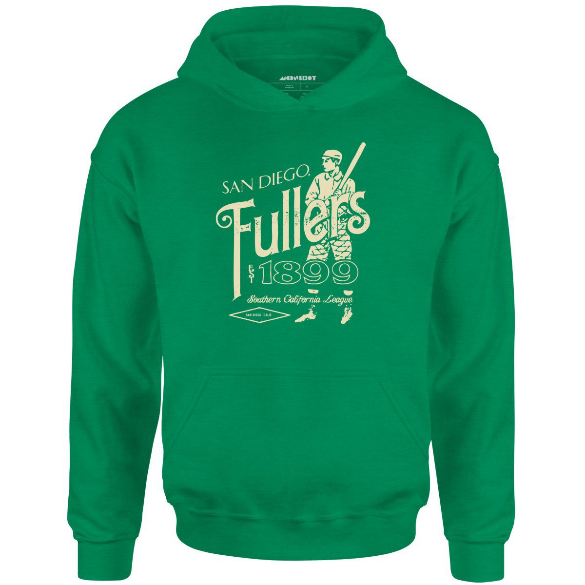 San Diego Fullers – California – Vintage Defunct Baseball Teams – Unisex Hoodie