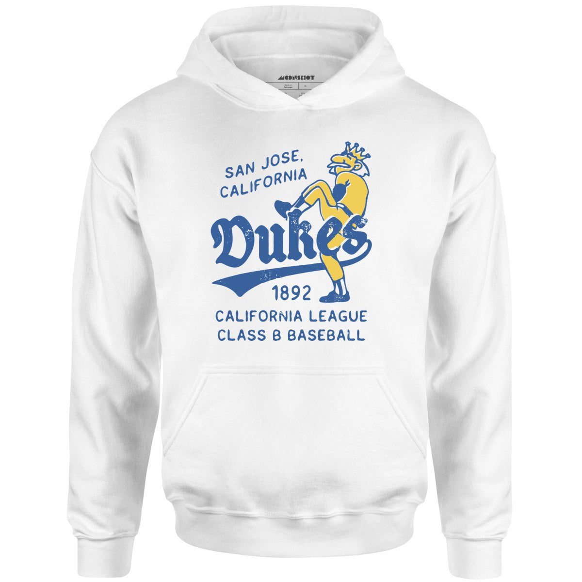 San Jose Dukes – California – Vintage Defunct Baseball Teams – Unisex Hoodie