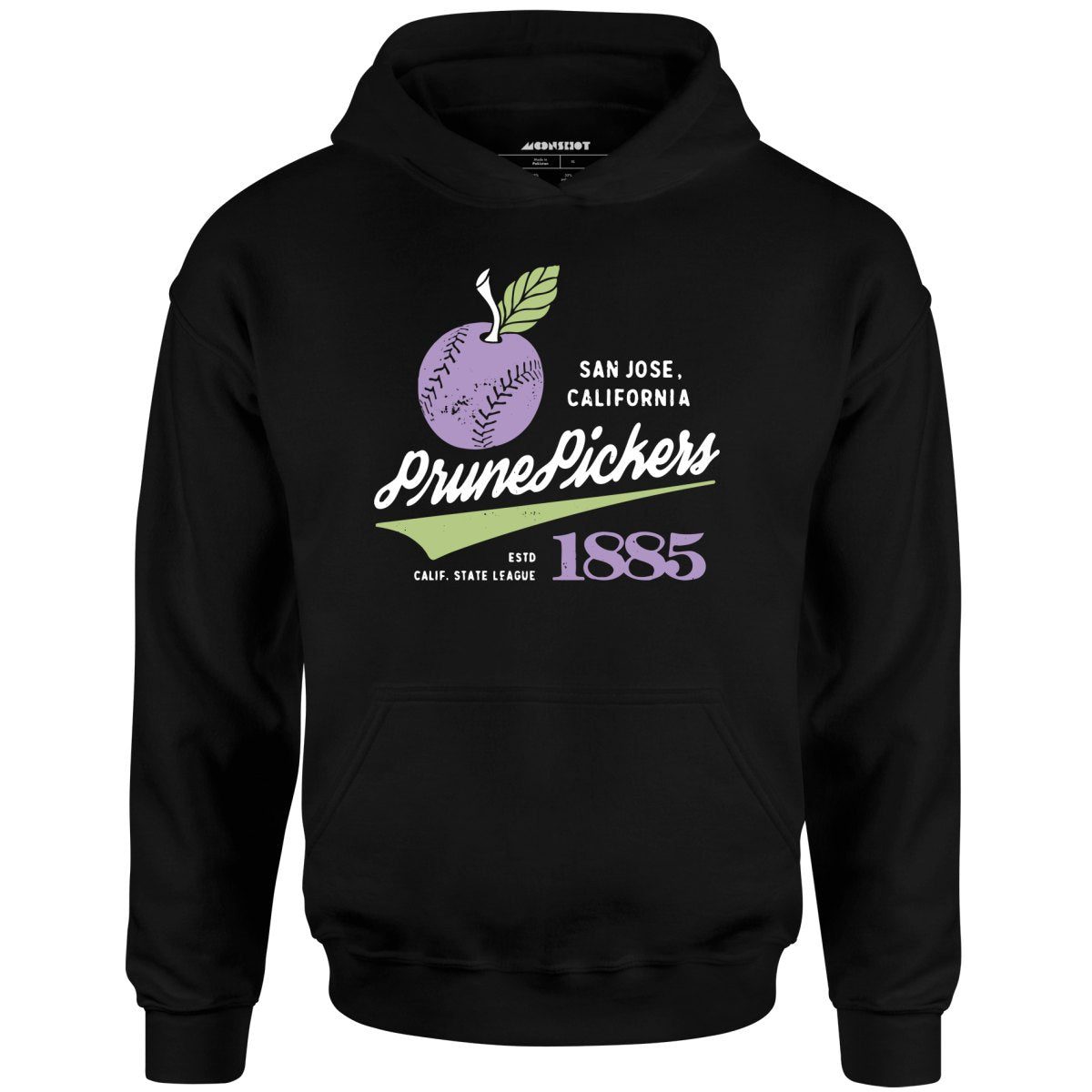 San Jose Prune Pickers – California – Vintage Defunct Baseball Teams – Unisex Hoodie