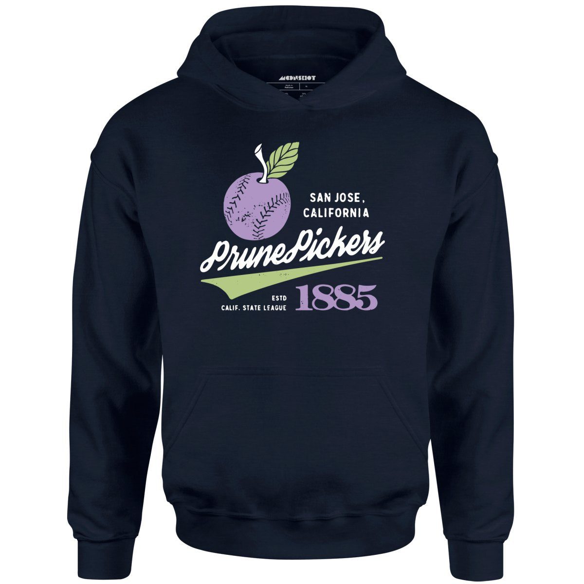 San Jose Prune Pickers – California – Vintage Defunct Baseball Teams – Unisex Hoodie