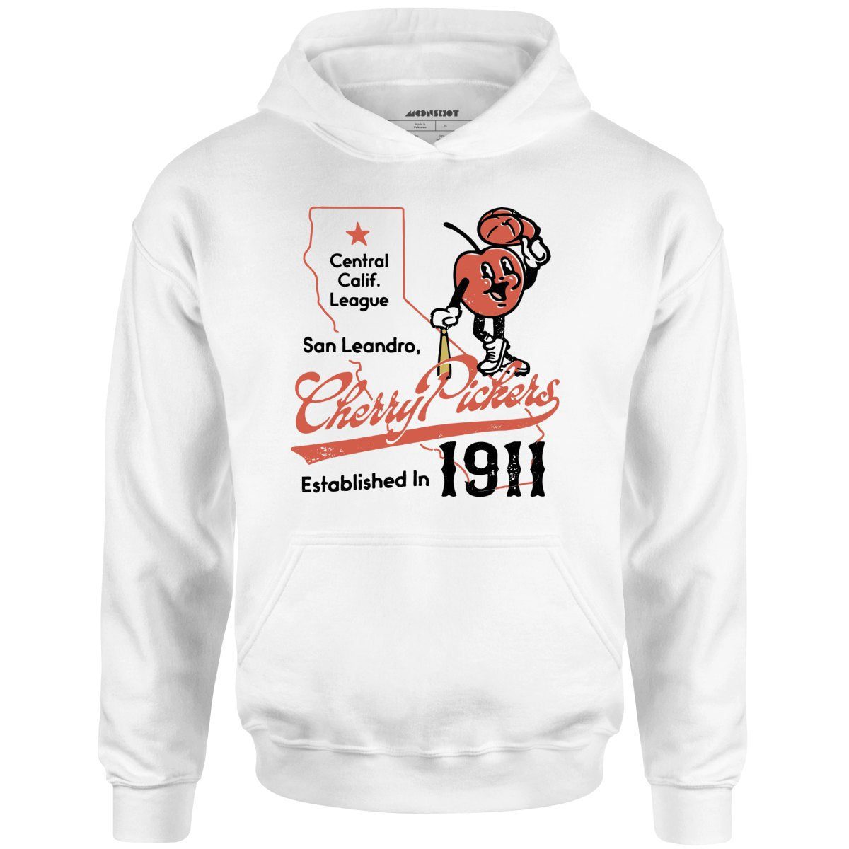 San Leandro Cherry Pickers – California – Vintage Defunct Baseball Teams – Unisex Hoodie