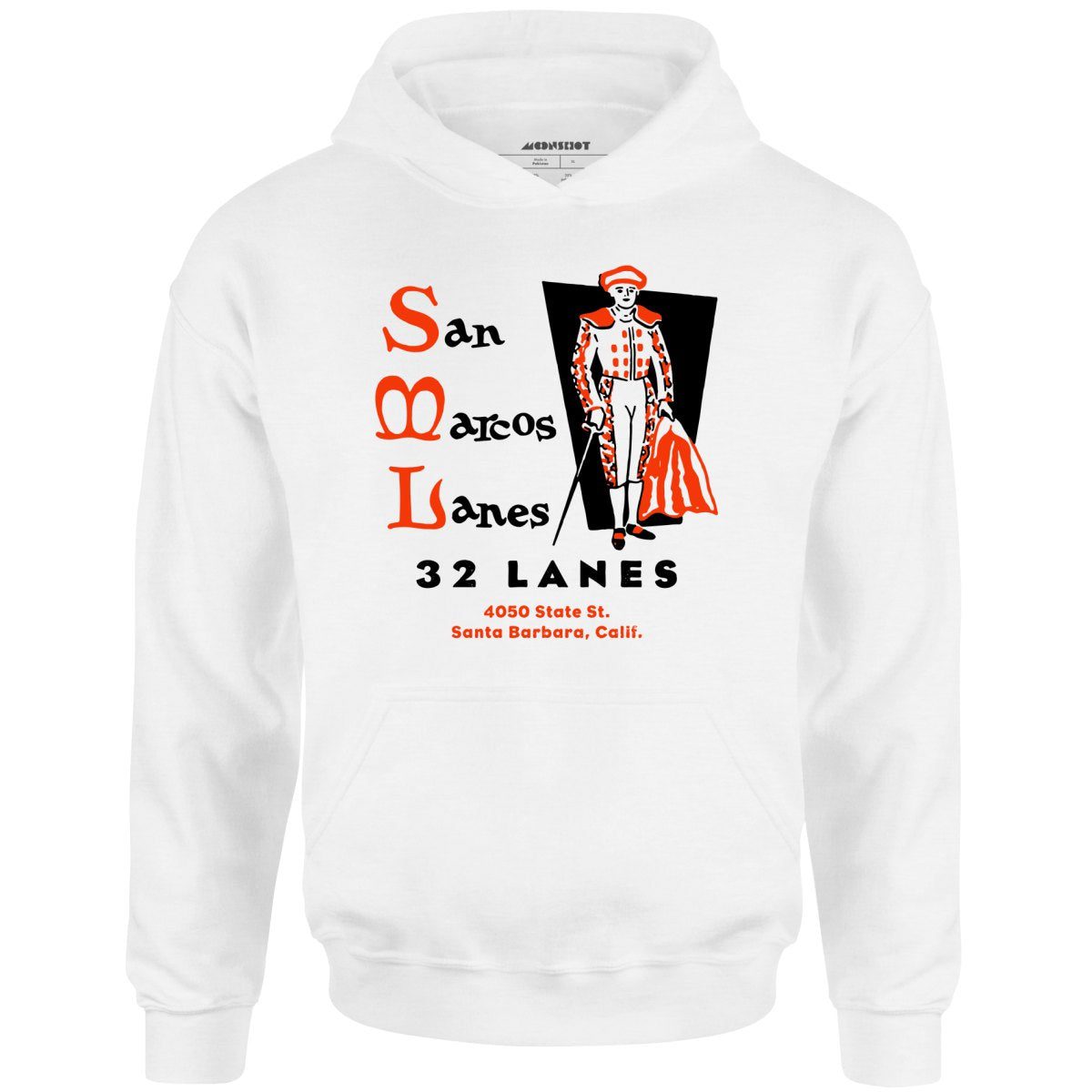 San Marcos Lanes – Santa Barbara, Ca – Vintage Bowling Alley – Unisex Hoodie