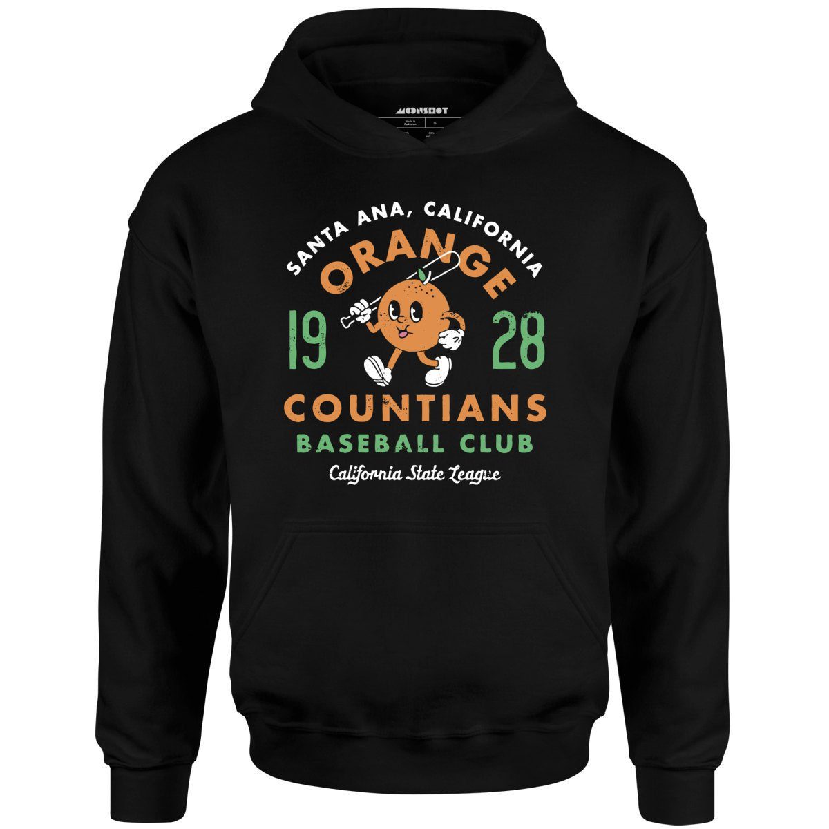 Santa Ana Orange Countians – California – Vintage Defunct Baseball Teams – Unisex Hoodie