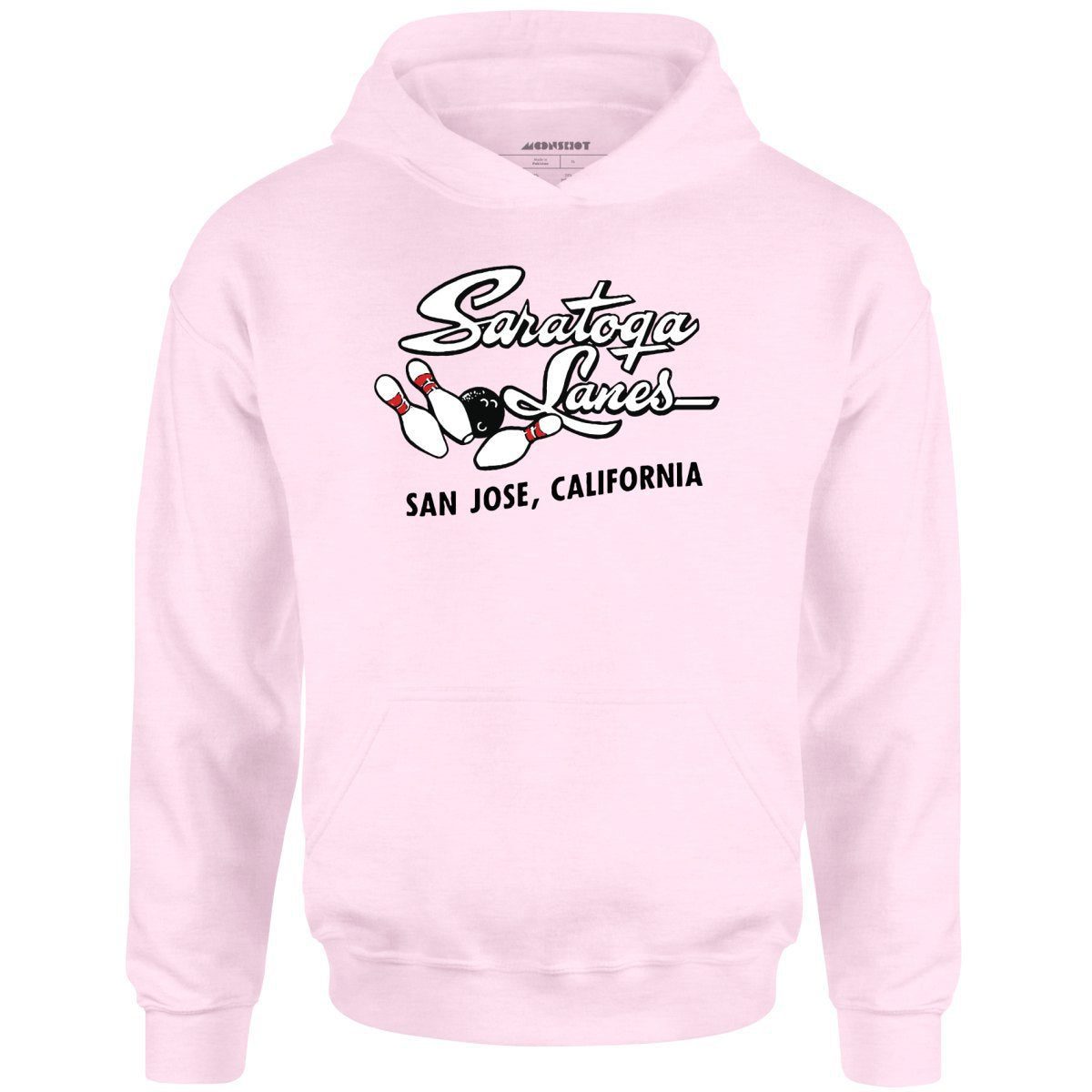 Saratoga Lanes – San Jose, Ca – Vintage Bowling Alley – Unisex Hoodie