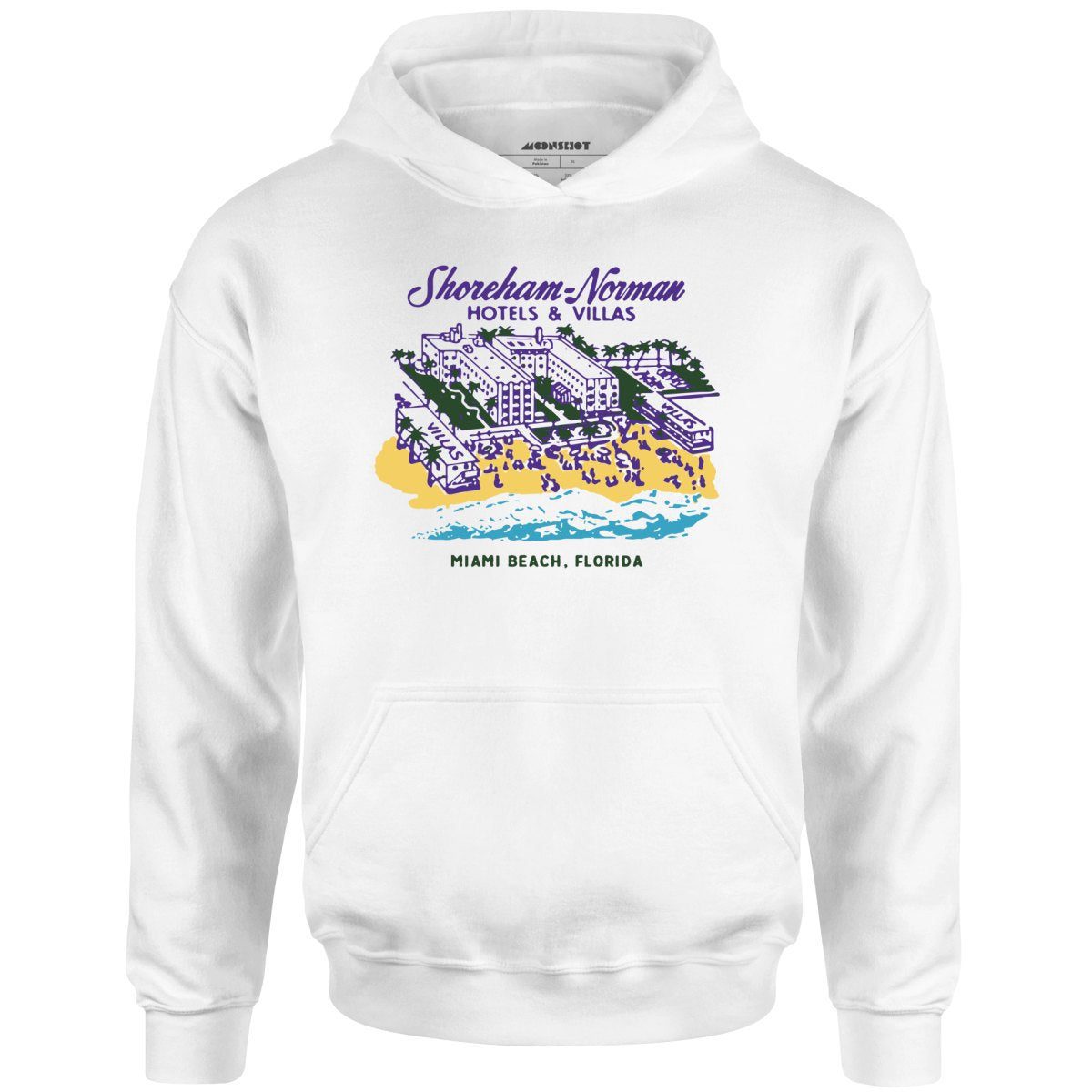 Shoreham Norman Hotels & Villas – Miami, Fl – Vintage Hotel – Unisex Hoodie