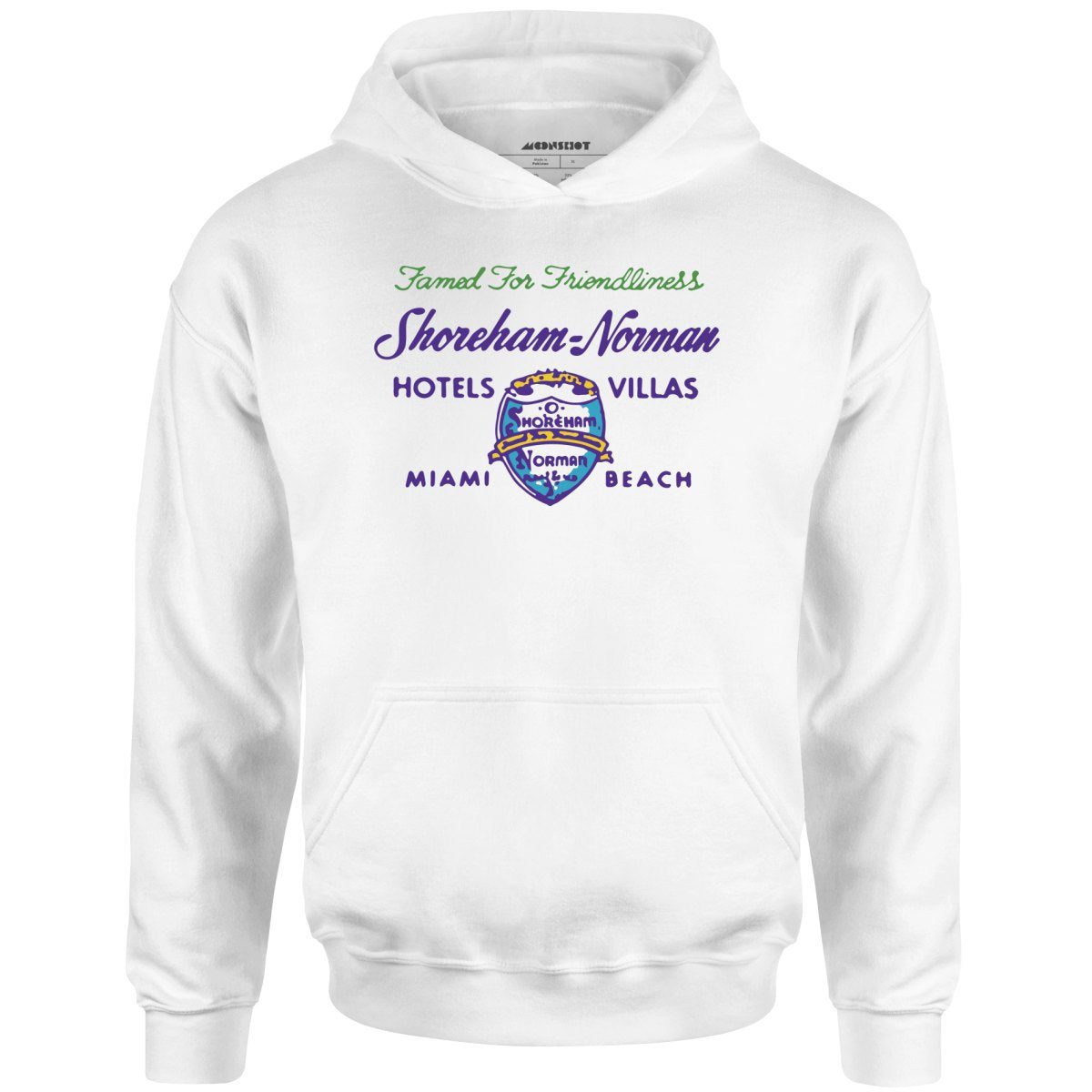 Shoreham Norman Hotels & Villas V2 – Miami, Fl – Vintage Hotel – Unisex Hoodie