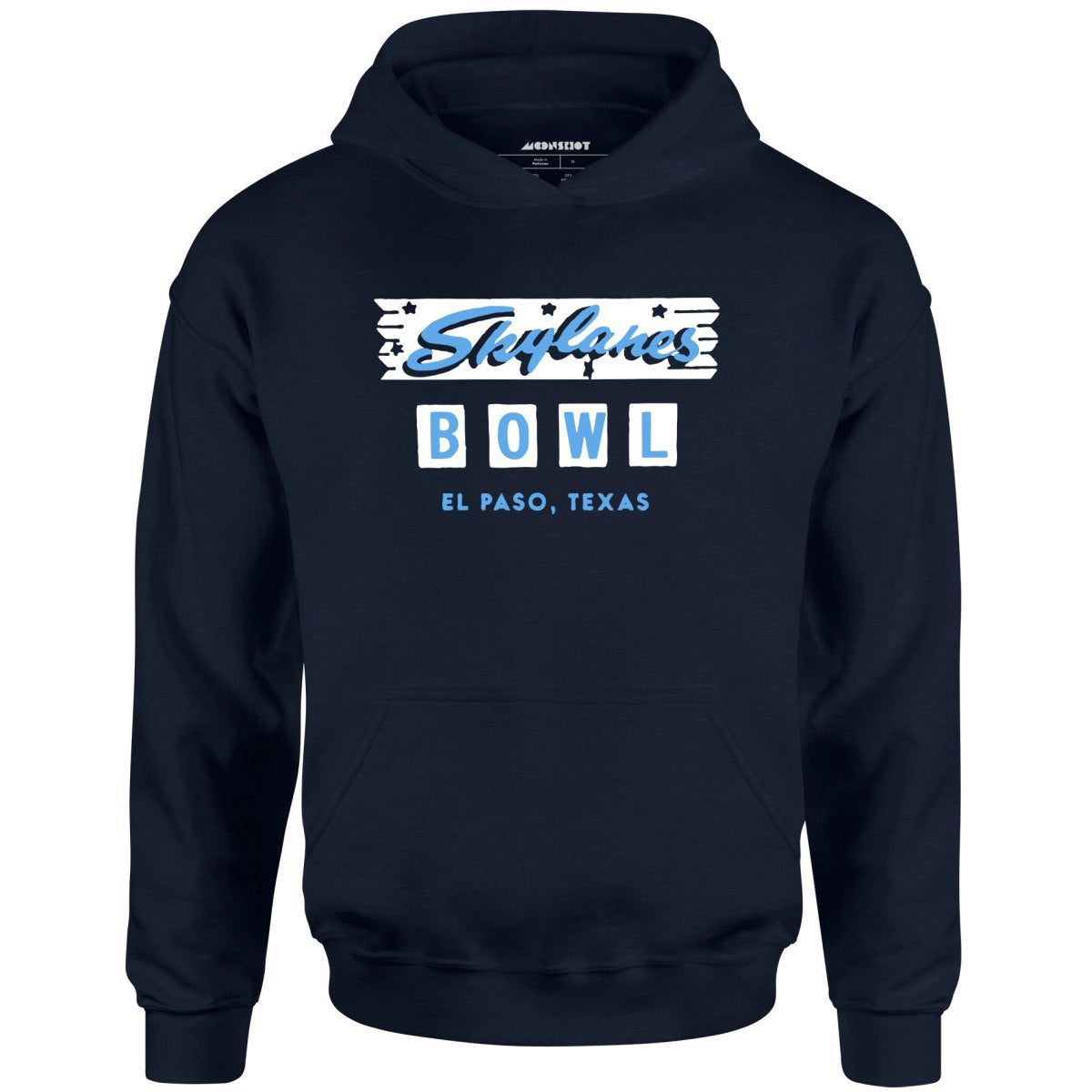 Skylanes Bowl – El Paso, Tx – Vintage Bowling Alley – Unisex Hoodie