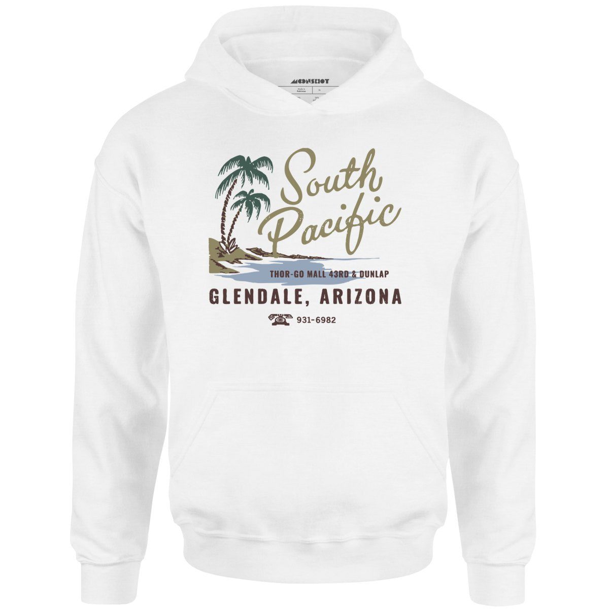 South Pacific – Glendale, Az – Vintage Tiki Bar – Unisex Hoodie