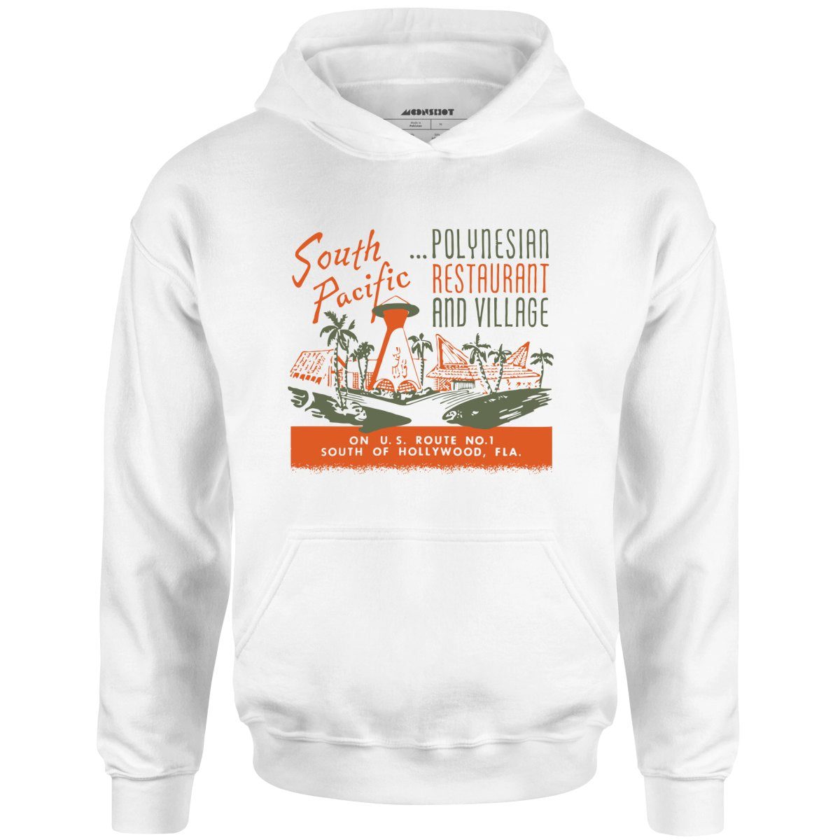 South Pacific – Hallandale Beach, Fl – Vintage Tiki Bar – Unisex Hoodie