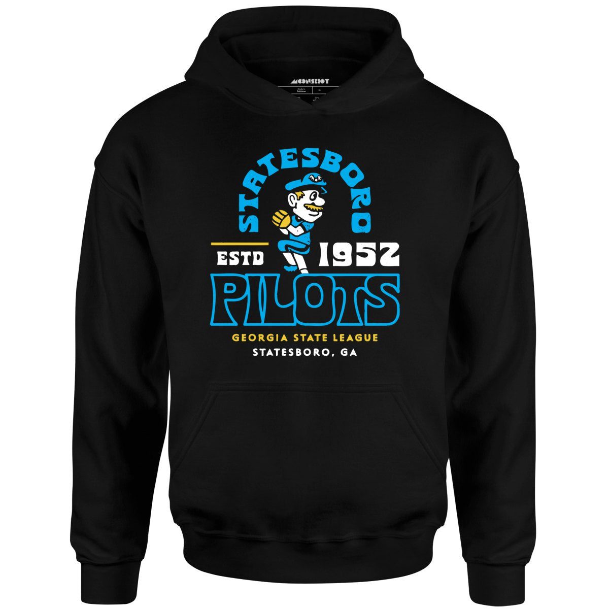 Statesboro Pilots – Georgia – Vintage Defunct Baseball Teams – Unisex Hoodie