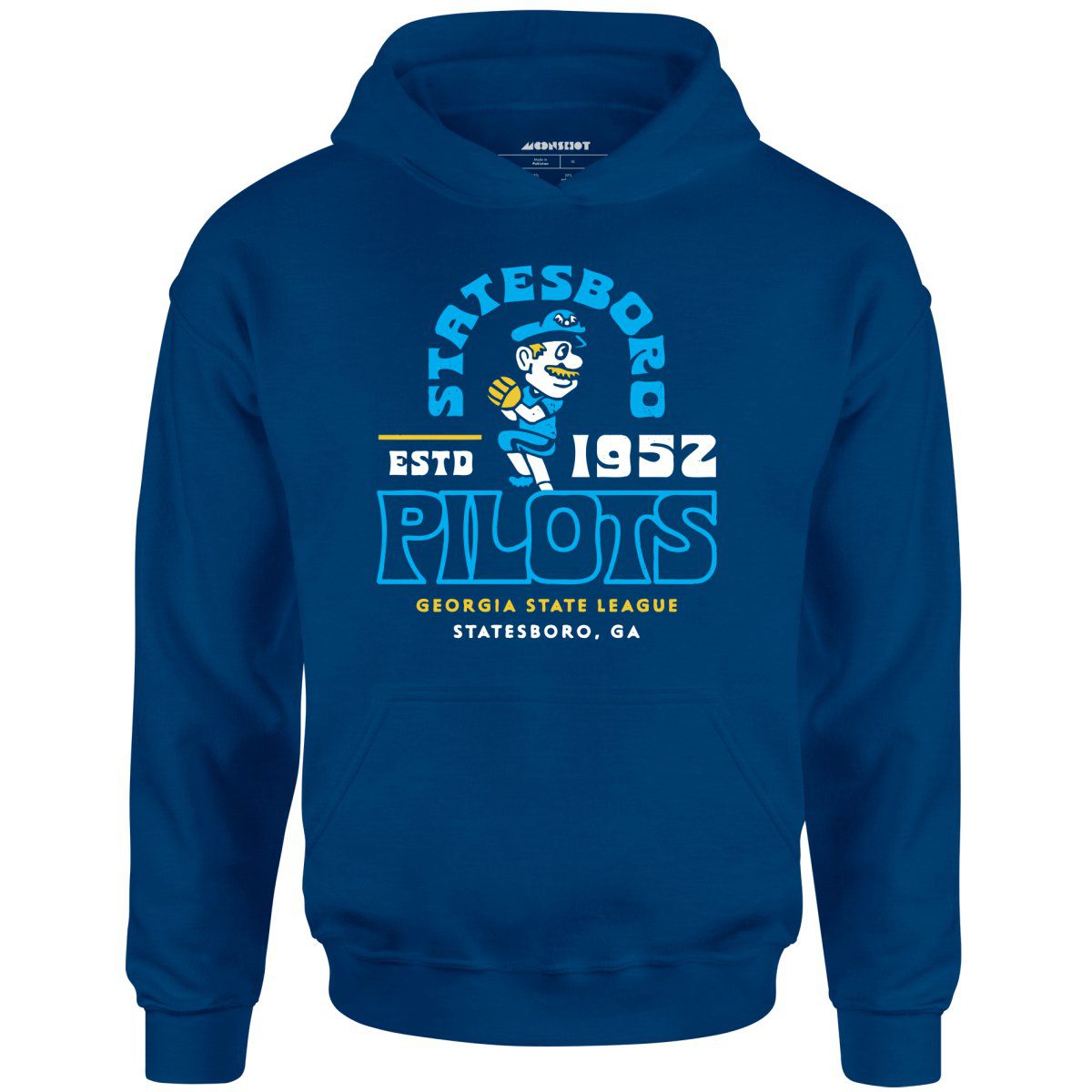 Statesboro Pilots – Georgia – Vintage Defunct Baseball Teams – Unisex Hoodie