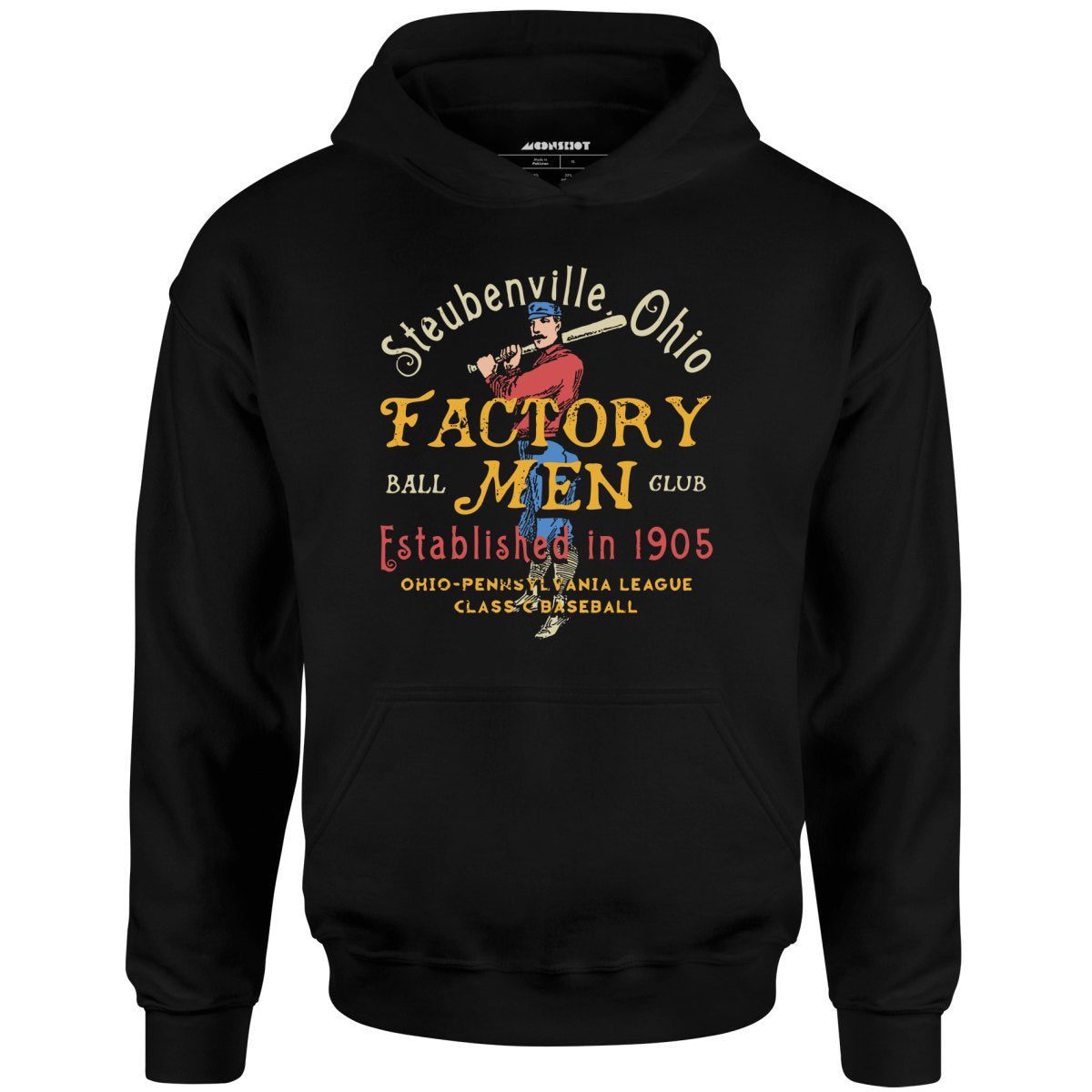 Steubenville Factory Men – Ohio – Vintage Defunct Baseball Teams – Unisex Hoodie