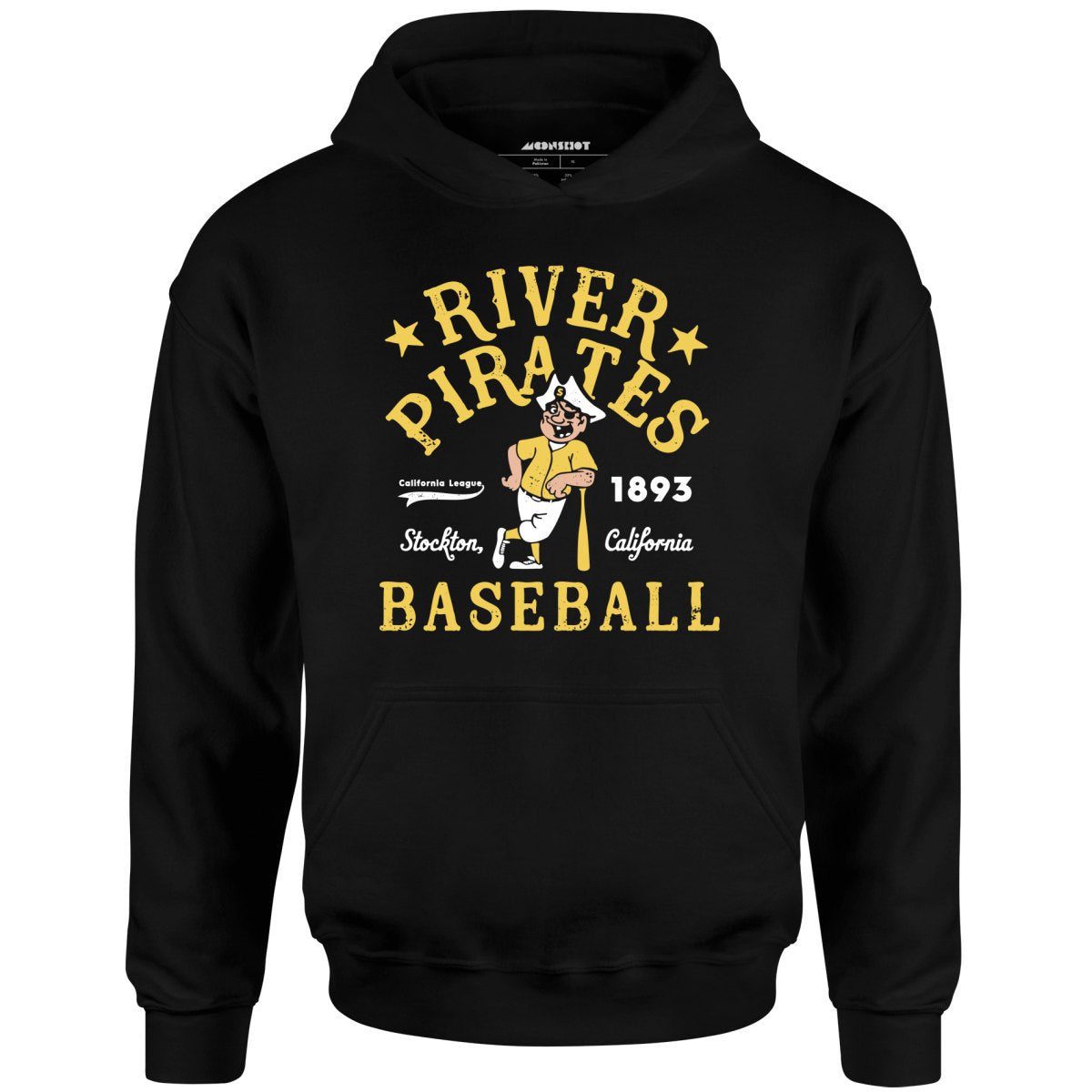 Stockton River Pirates – California – Vintage Defunct Baseball Teams – Unisex Hoodie