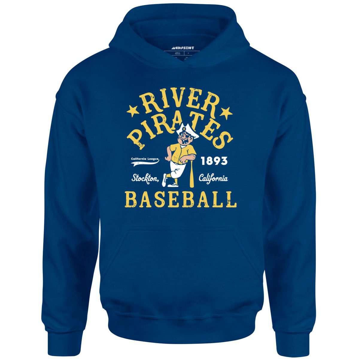 Stockton River Pirates – California – Vintage Defunct Baseball Teams – Unisex Hoodie